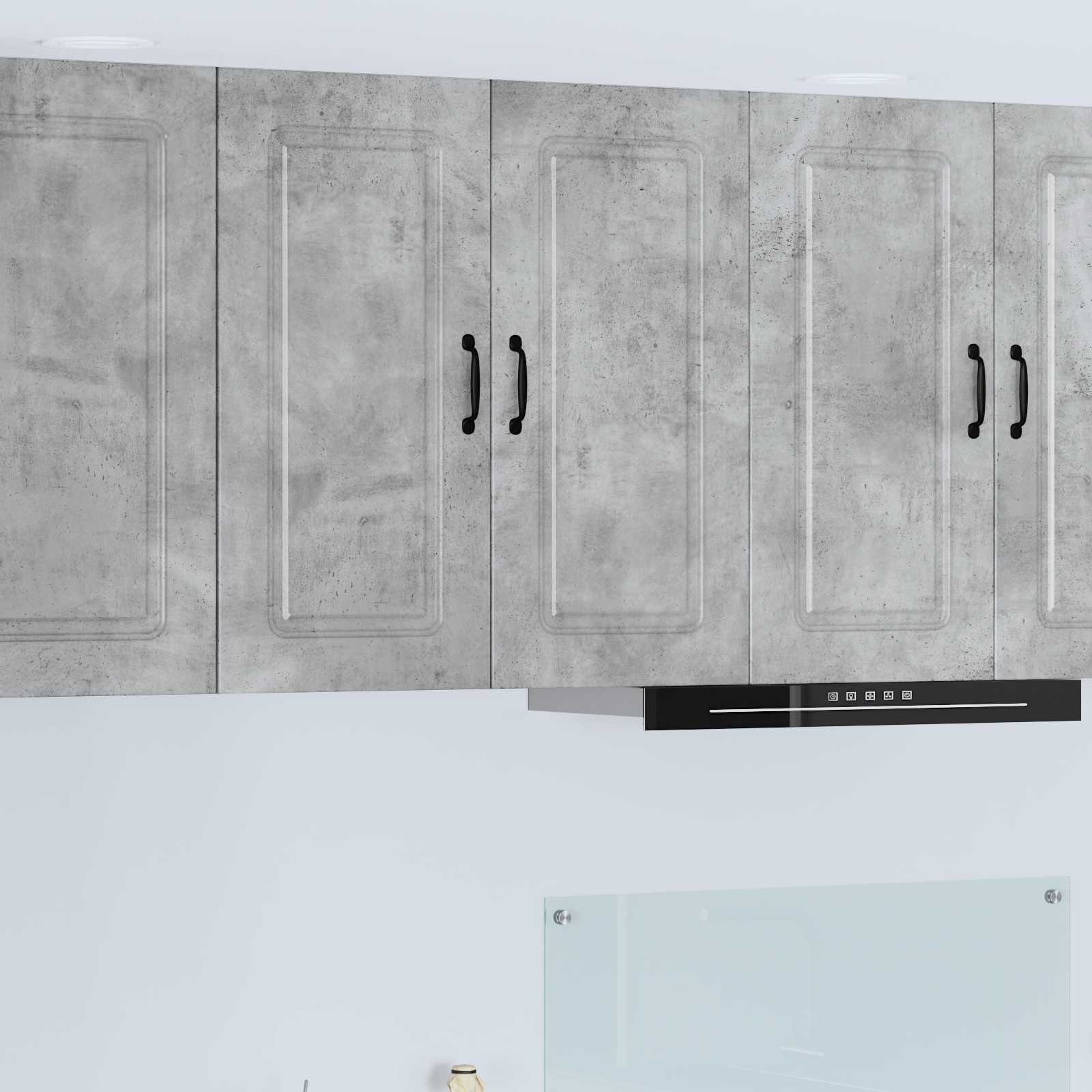 vidaXL Front do zmywarki Kalmar Betonowy szary 80 x 31 x 80 cm