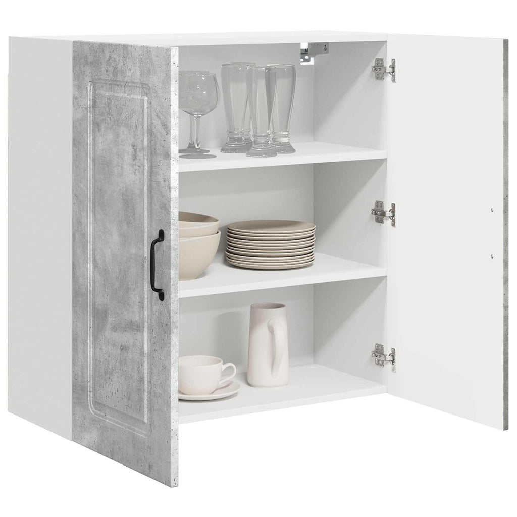 vidaXL Front do zmywarki Kalmar Betonowy szary 80 x 31 x 80 cm
