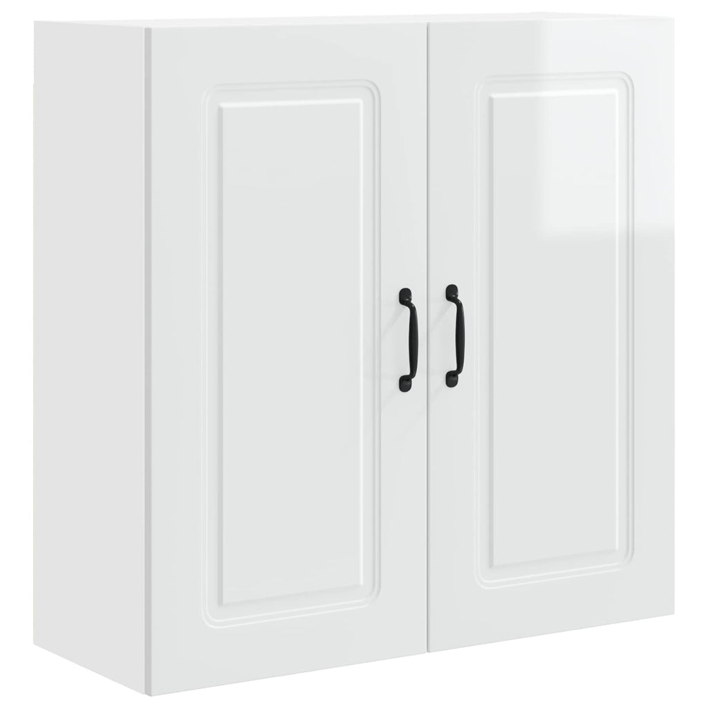 vidaXL Front do zmywarki Kalmar Wysoki połysk biały 80 x 31 x 80 cm