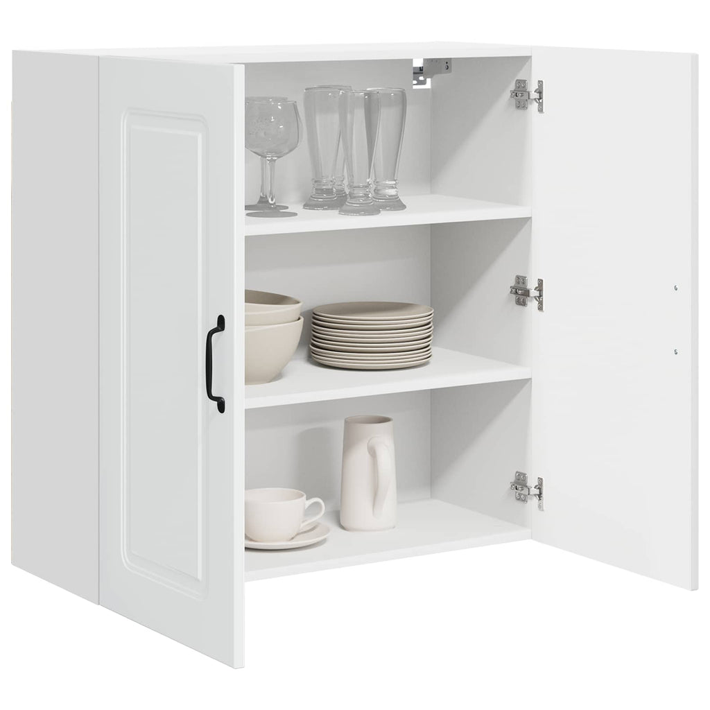 vidaXL Front do zmywarki Kalmar Wysoki połysk biały 80 x 31 x 80 cm