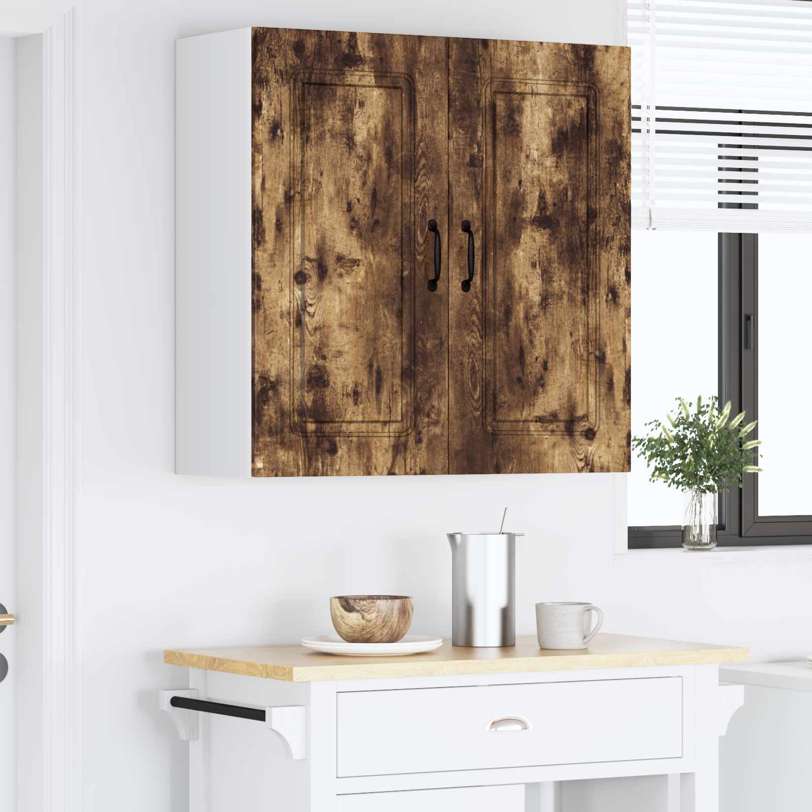 vidaXL Front do zmywarki Kalmar Dąb wędzony 80 x 31 x 80 cm