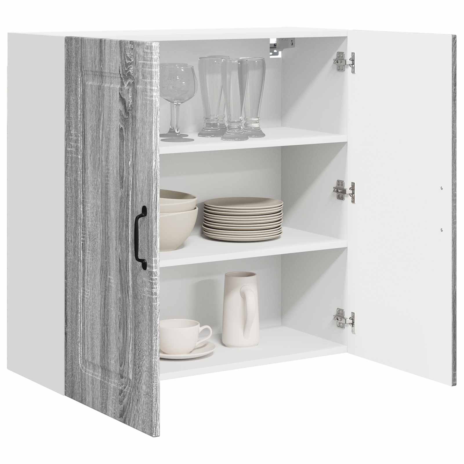 vidaXL Front do zmywarki Kalmar Szary Sonoma 80 x 31 x 80 cm