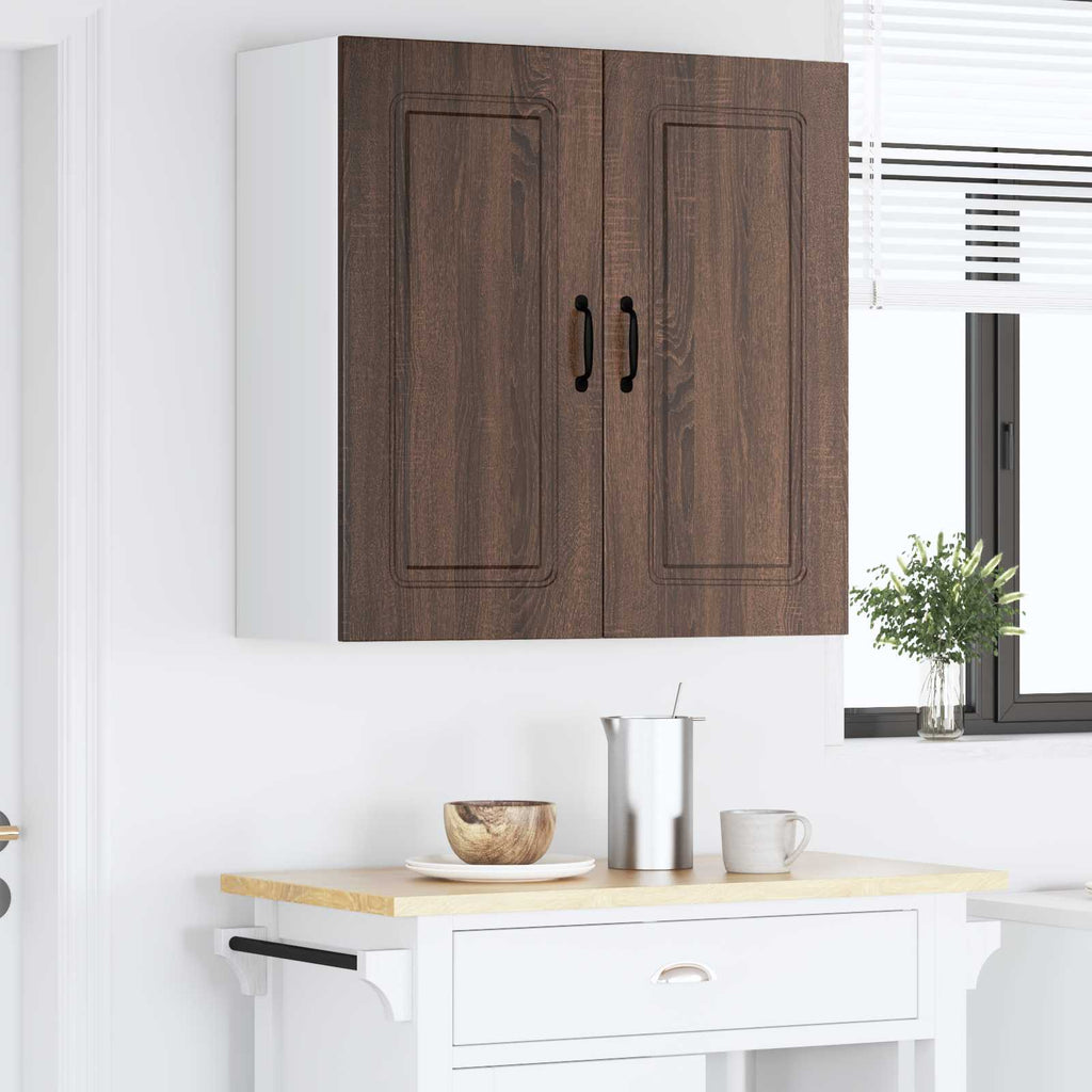 vidaXL Front do zmywarki Kalmar Brązowy dąb 80 x 31 x 80 cm