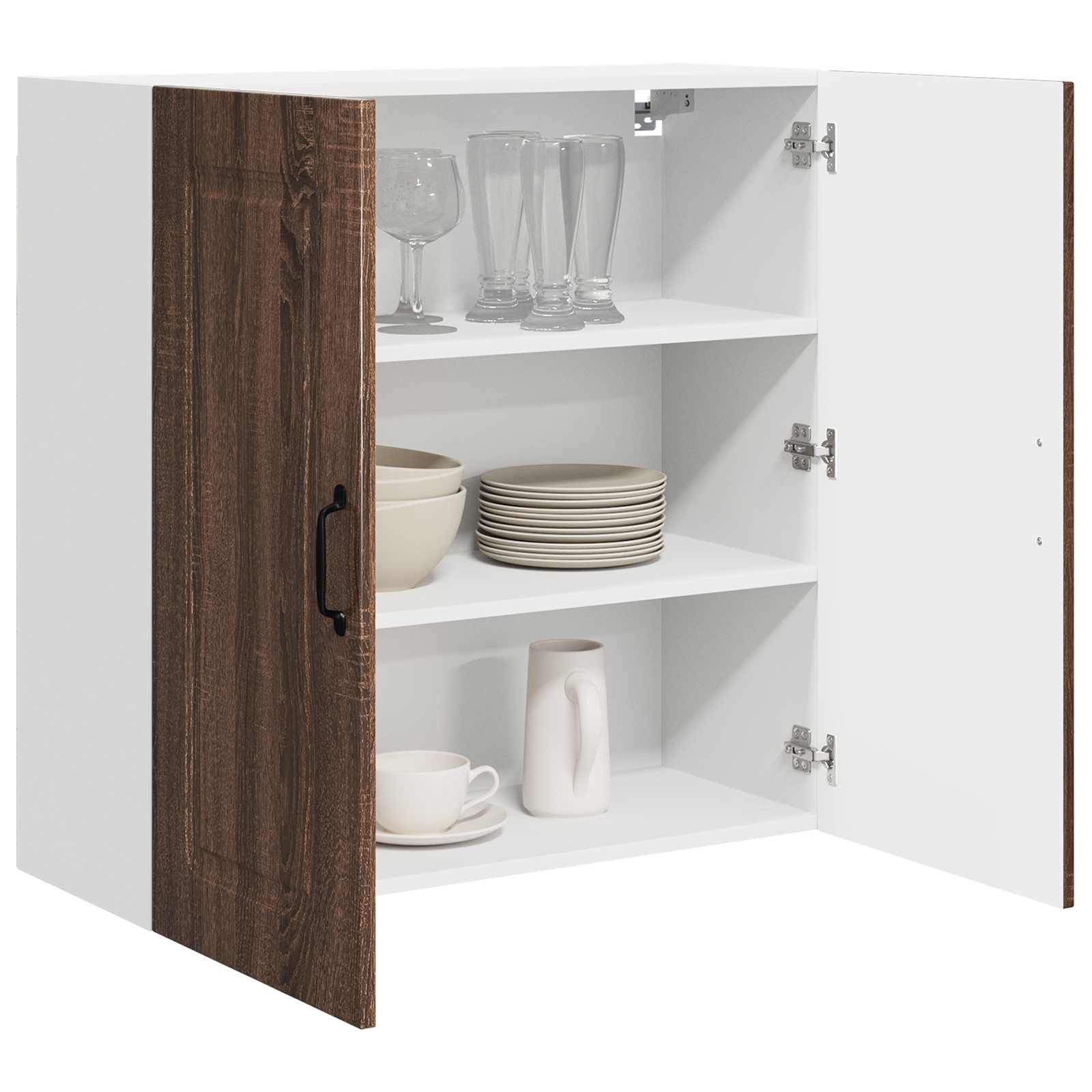 vidaXL Front do zmywarki Kalmar Brązowy dąb 80 x 31 x 80 cm