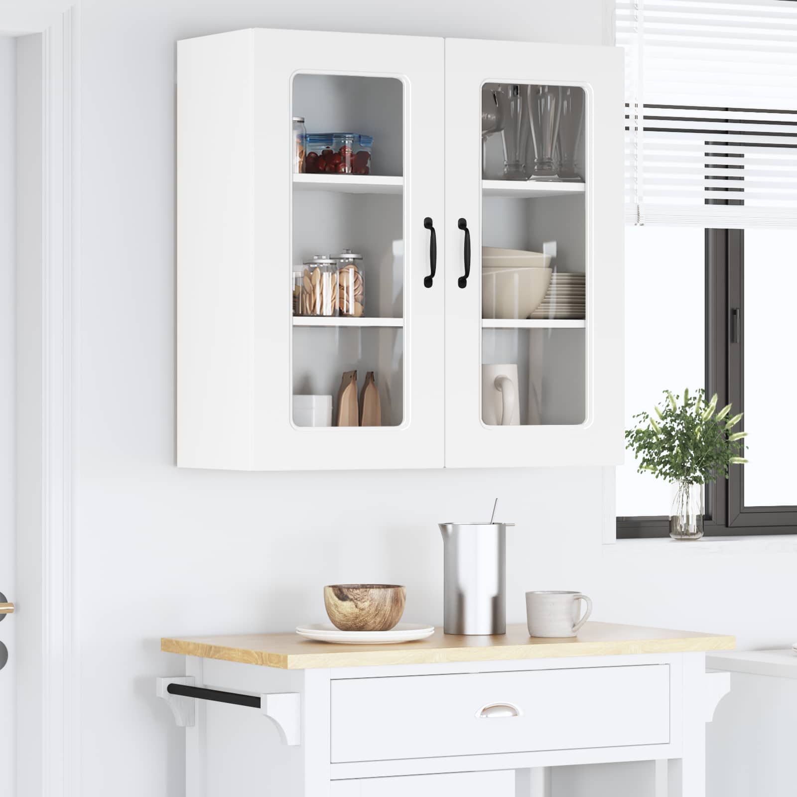 vidaXL Front do zmywarki Kalmar Biały 80 x 31 x 80 cm