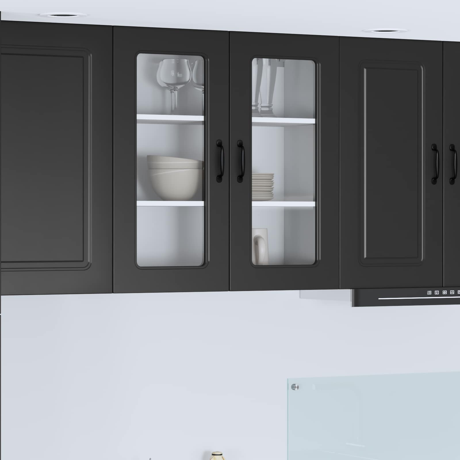 vidaXL Front do zmywarki Kalmar Czarny 80 x 31 x 80 cm