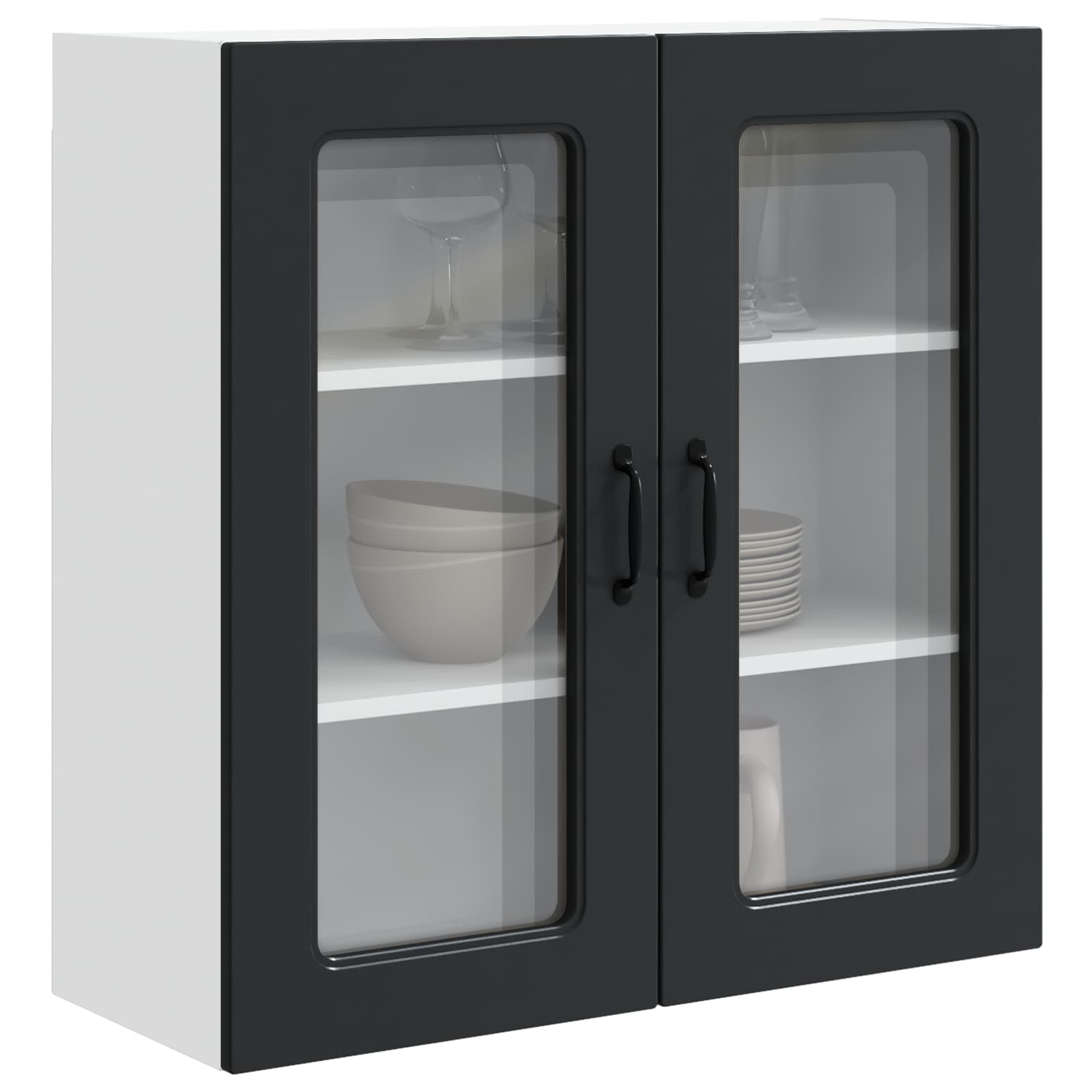 vidaXL Front do zmywarki Kalmar Czarny 80 x 31 x 80 cm