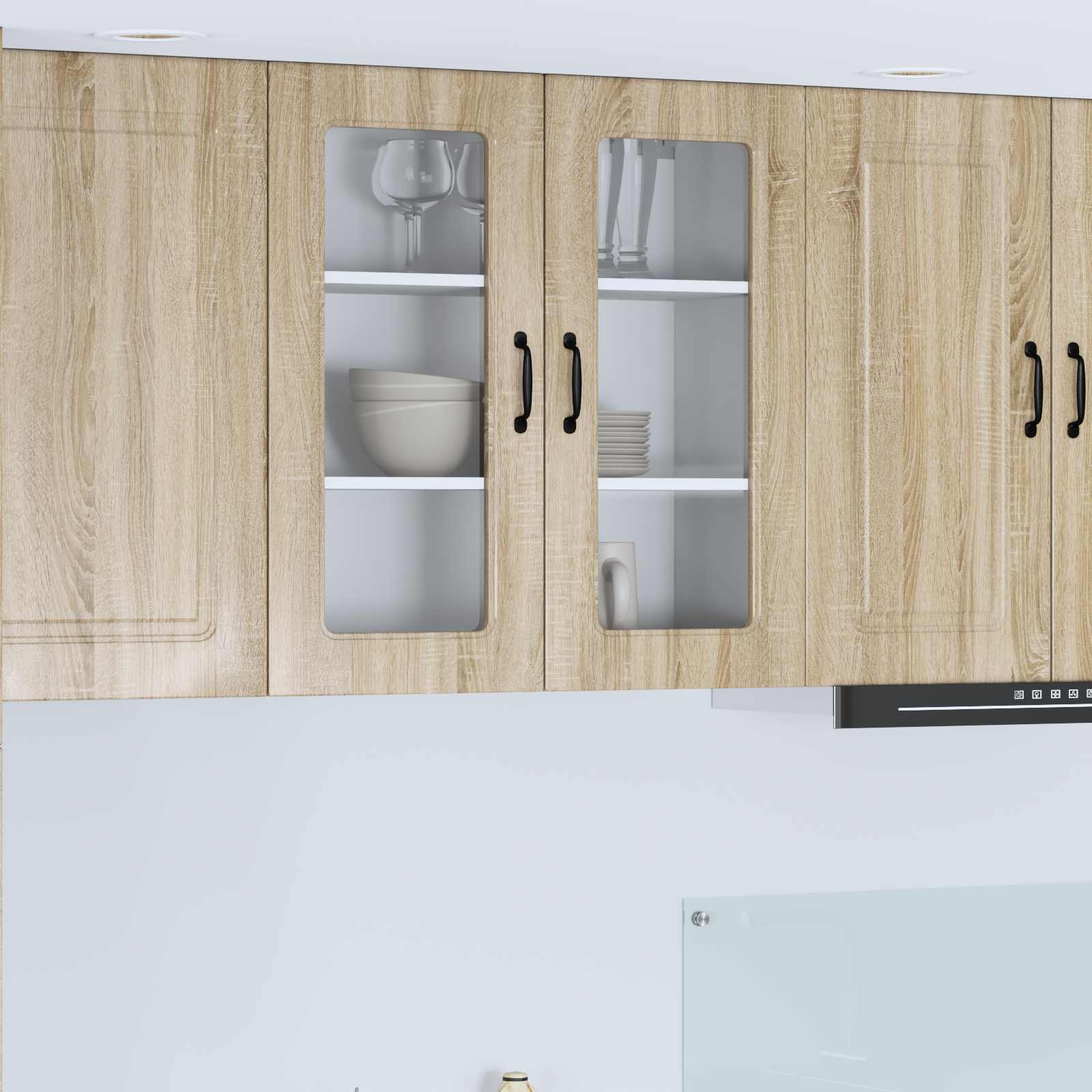 vidaXL Front do zmywarki Kalmar Dąb Sonoma 80 x 31 x 80 cm
