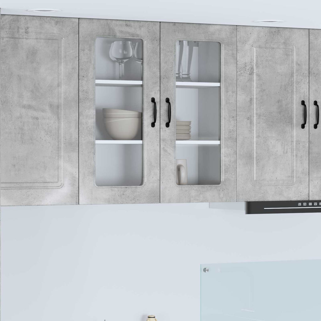vidaXL Front do zmywarki Kalmar Betonowy szary 80 x 31 x 80 cm