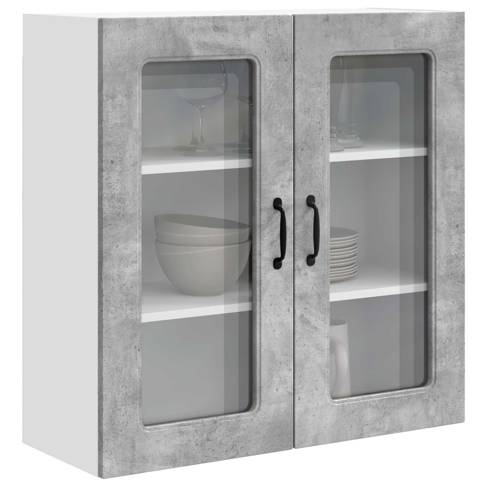 vidaXL Front do zmywarki Kalmar Betonowy szary 80 x 31 x 80 cm