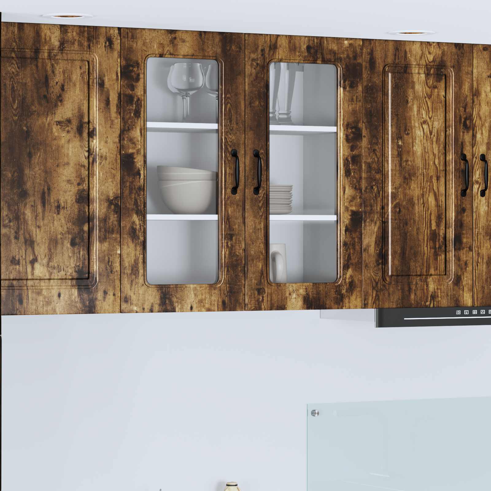 vidaXL Front do zmywarki Kalmar Dąb wędzony 80 x 31 x 80 cm