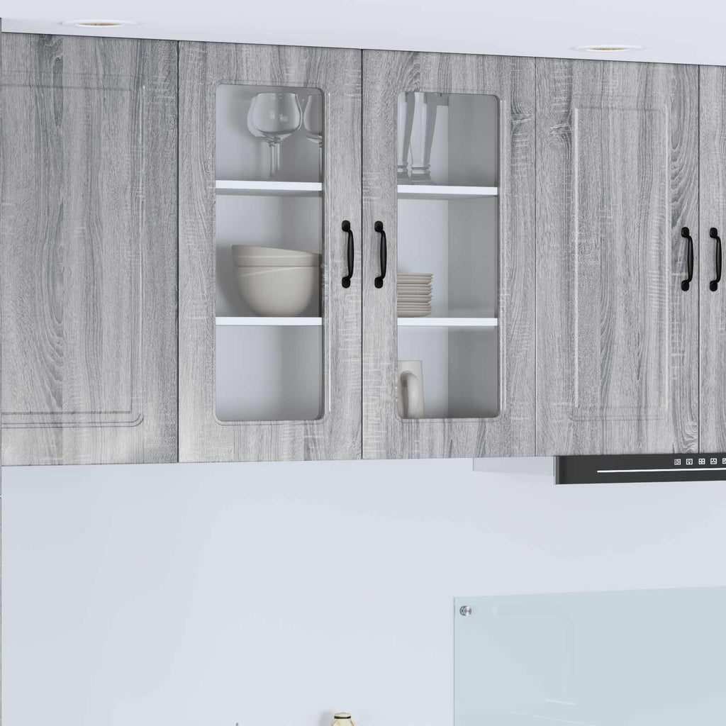 vidaXL Front do zmywarki Kalmar Szary Sonoma 80 x 31 x 80 cm