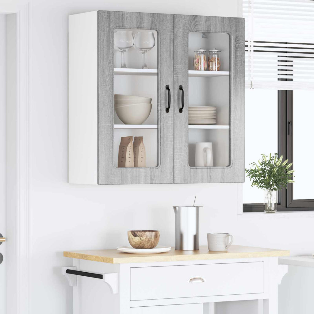 vidaXL Front do zmywarki Kalmar Szary Sonoma 80 x 31 x 80 cm