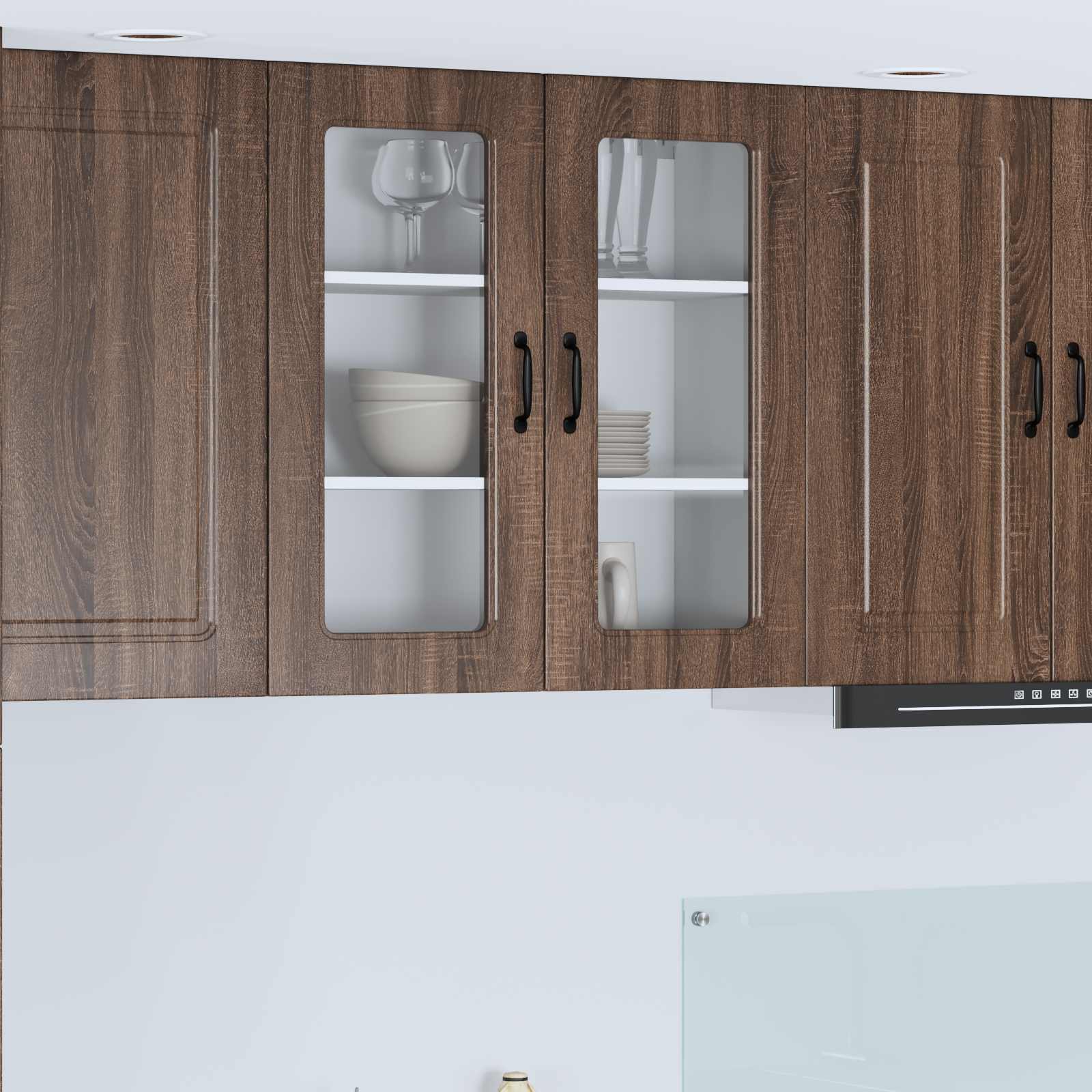 vidaXL Front do zmywarki Kalmar Brązowy dąb 80 x 31 x 80 cm