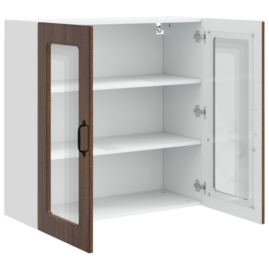 vidaXL Front do zmywarki Kalmar Brązowy dąb 80 x 31 x 80 cm