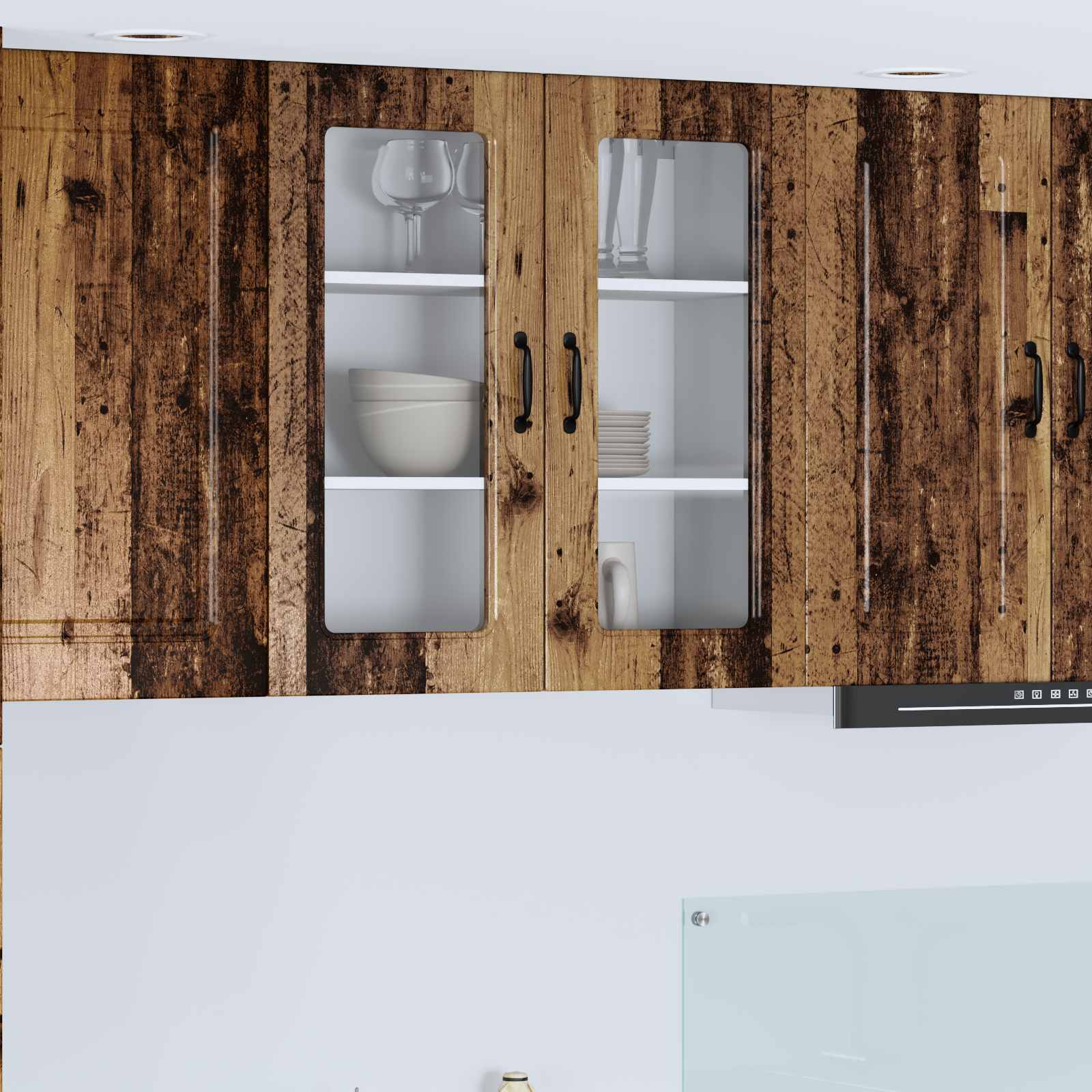 vidaXL Front do zmywarki Kalmar Stare drewno 80 x 31 x 80 cm