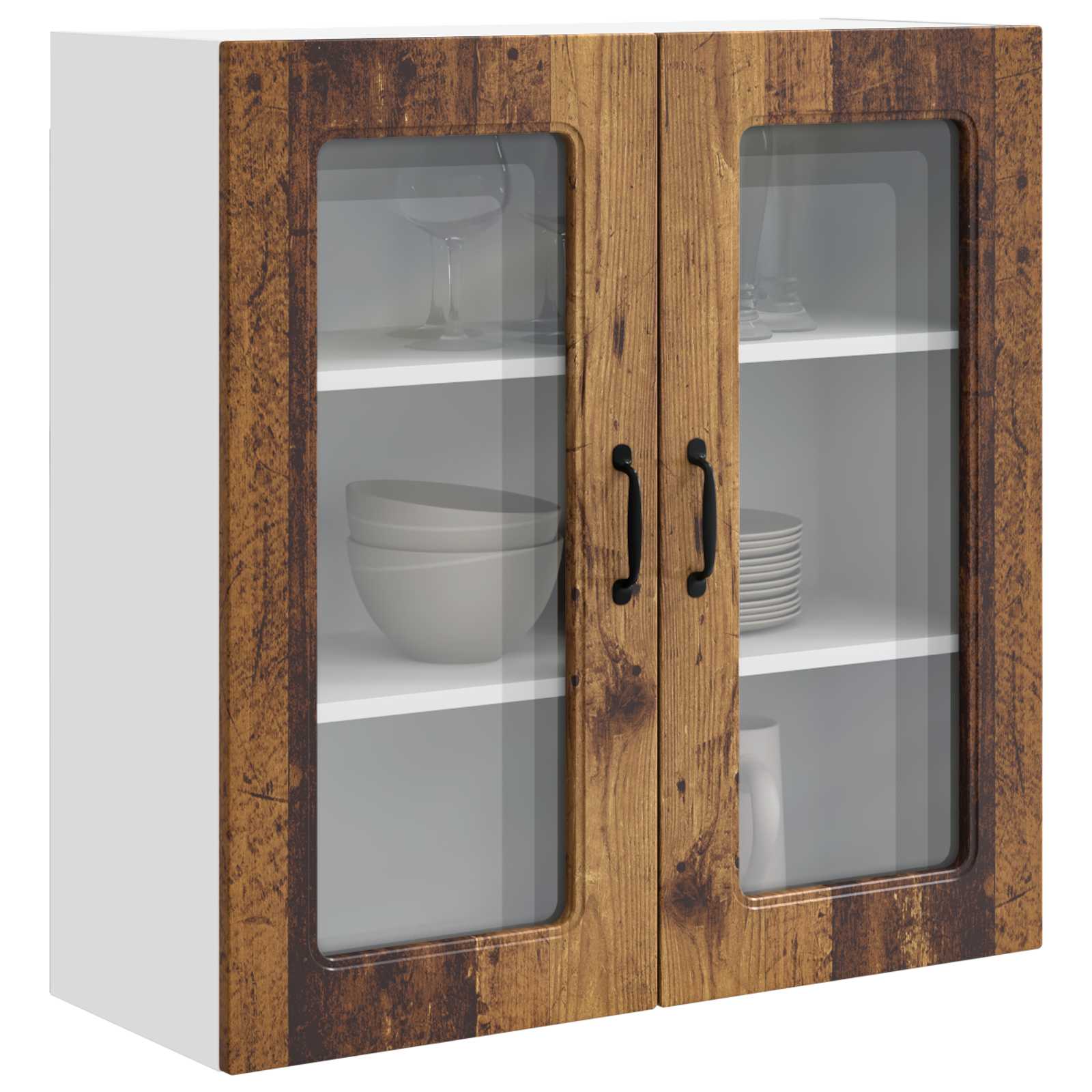 vidaXL Front do zmywarki Kalmar Stare drewno 80 x 31 x 80 cm