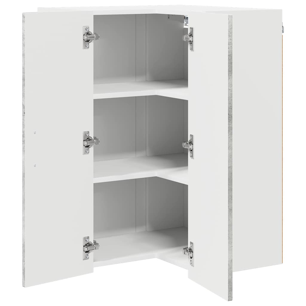 vidaXL Front do zmywarki Kalmar Betonowy szary 57 x 57 x 80 cm