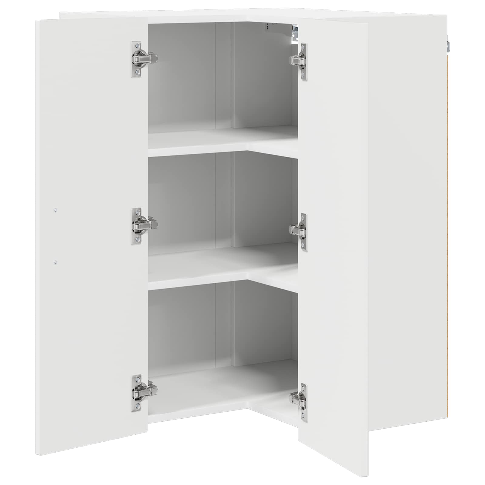 vidaXL Front do zmywarki Kalmar Wysoki połysk biały 57 x 57 x 80 cm
