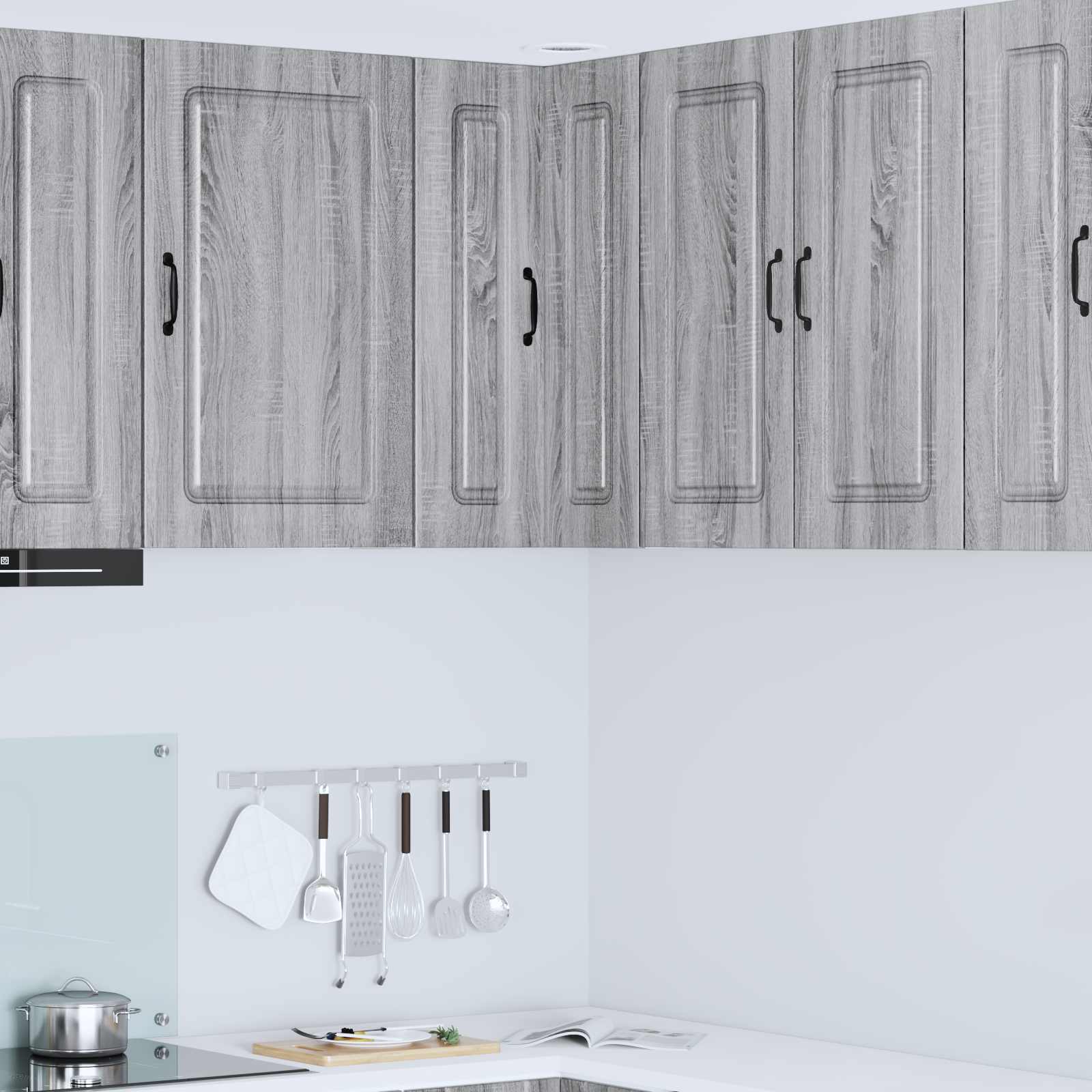 vidaXL Front do zmywarki Kalmar Szary Sonoma 57 x 57 x 80 cm