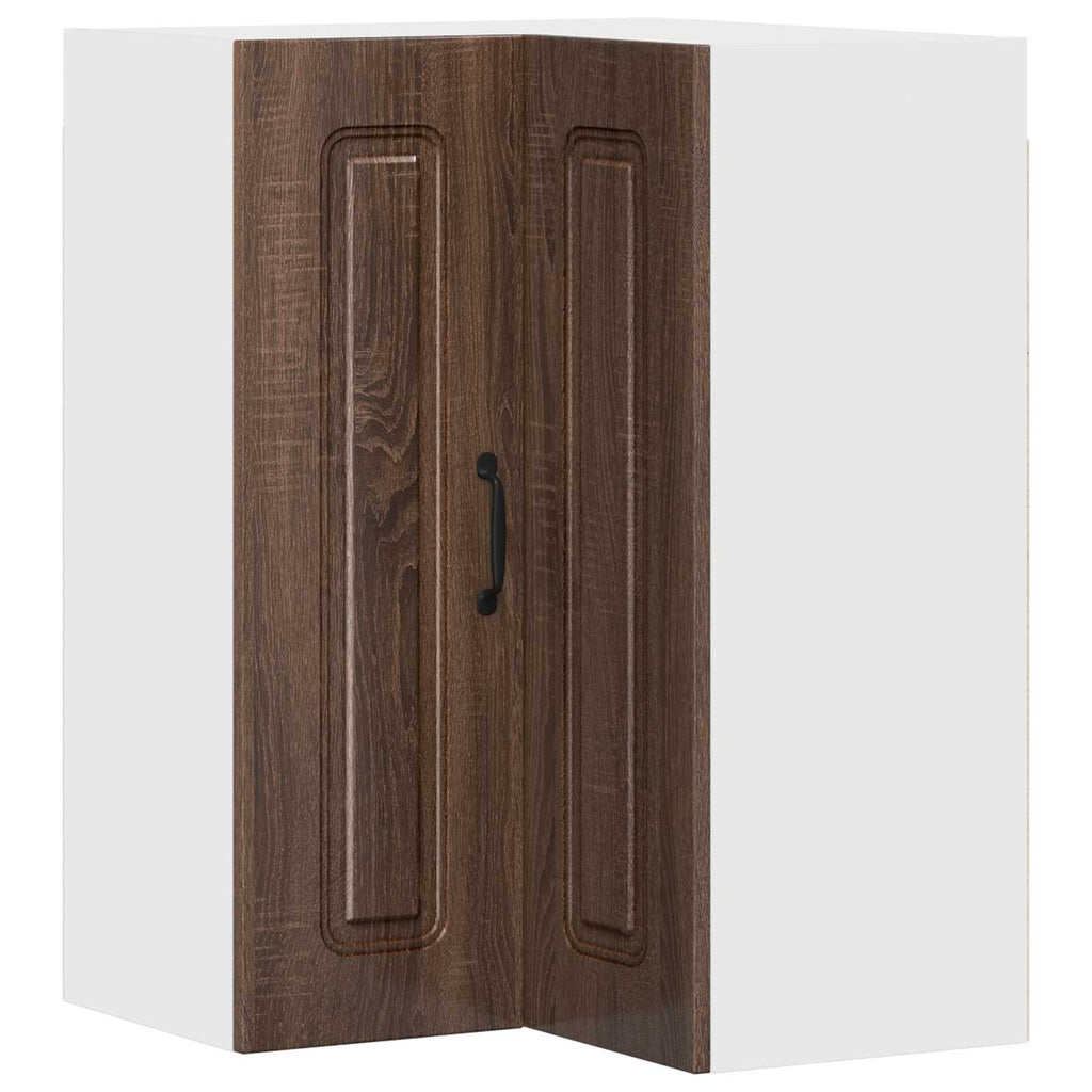 vidaXL Front do zmywarki Kalmar Brązowy dąb 57 x 57 x 80 cm