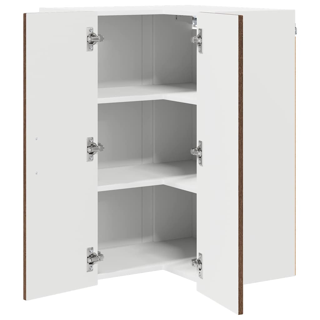 vidaXL Front do zmywarki Kalmar Brązowy dąb 57 x 57 x 80 cm