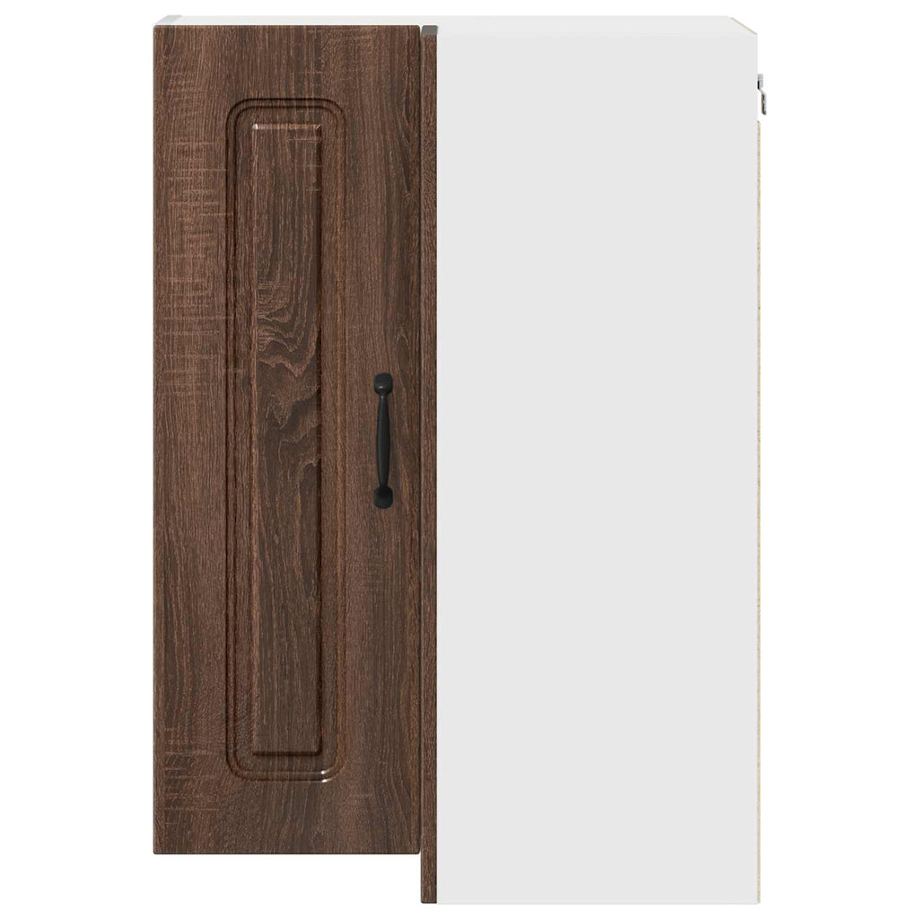 vidaXL Front do zmywarki Kalmar Brązowy dąb 57 x 57 x 80 cm