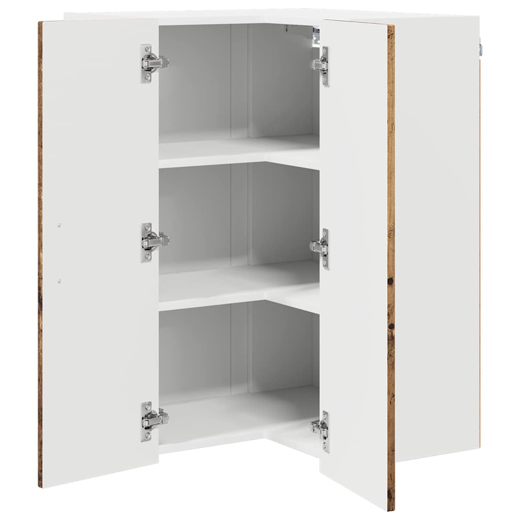 vidaXL Front do zmywarki Kalmar Stare drewno 57 x 57 x 80 cm
