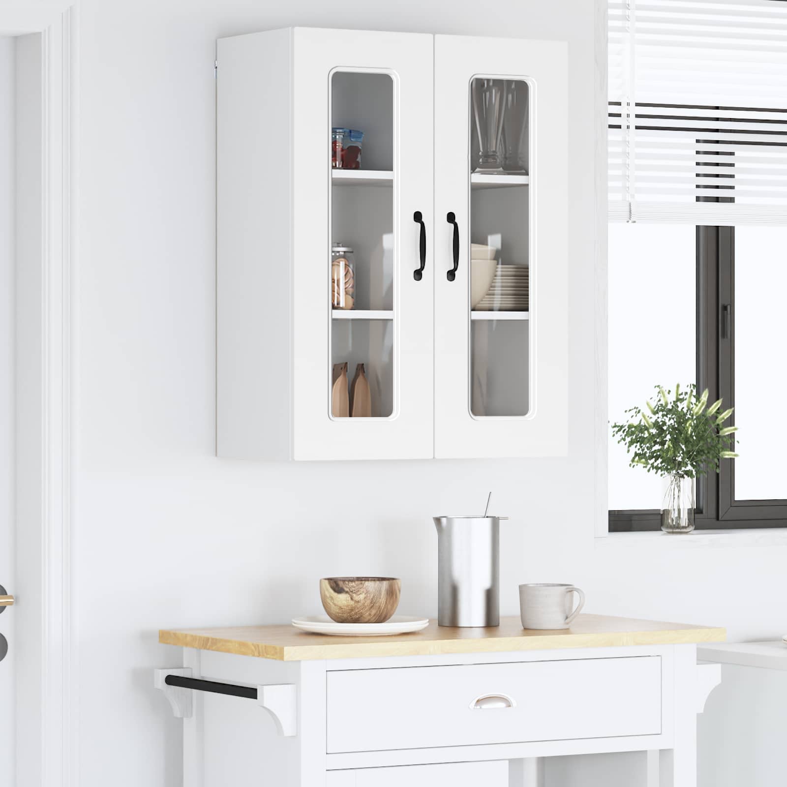 vidaXL Front do zmywarki Kalmar Biały 60 x 31 x 80 cm
