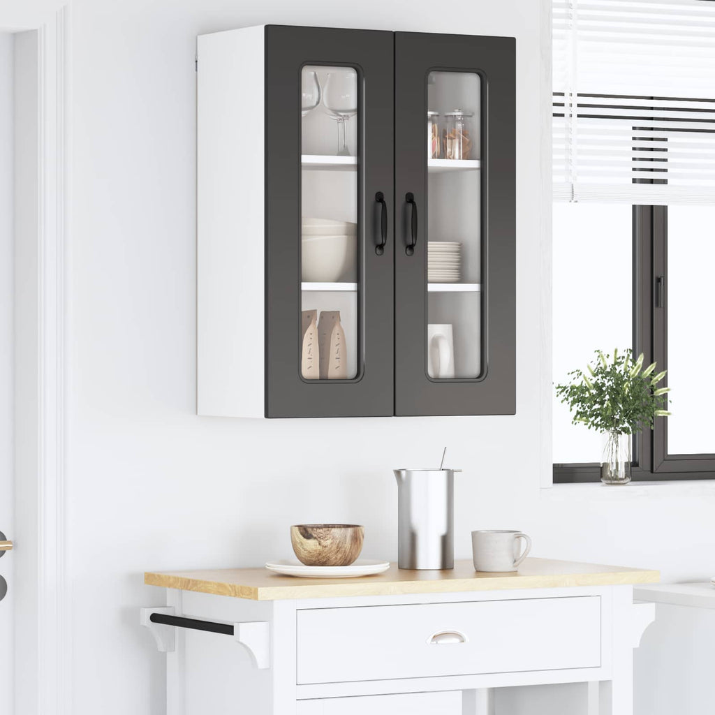 vidaXL Front do zmywarki Kalmar Czarny 60 x 31 x 80 cm