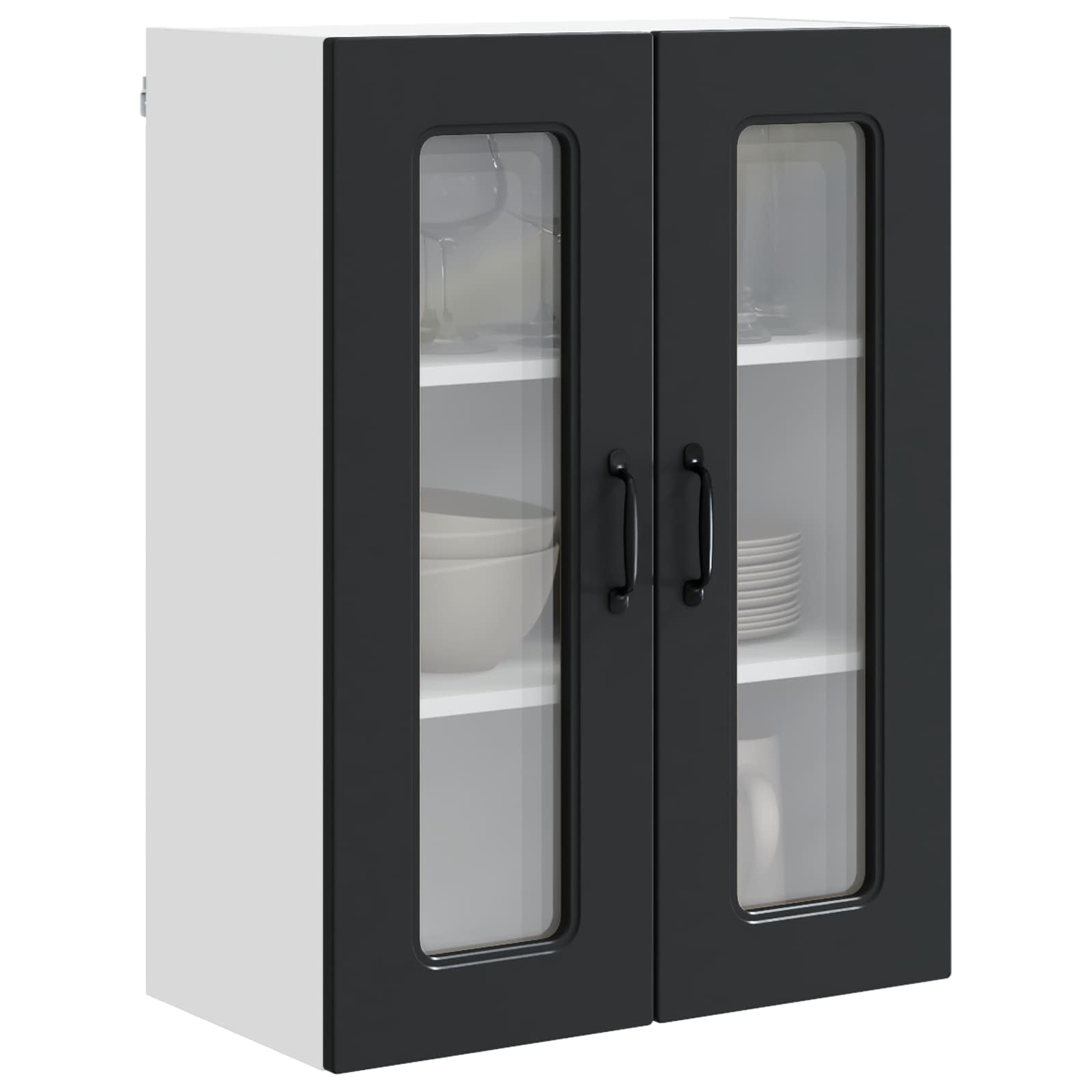 vidaXL Front do zmywarki Kalmar Czarny 60 x 31 x 80 cm