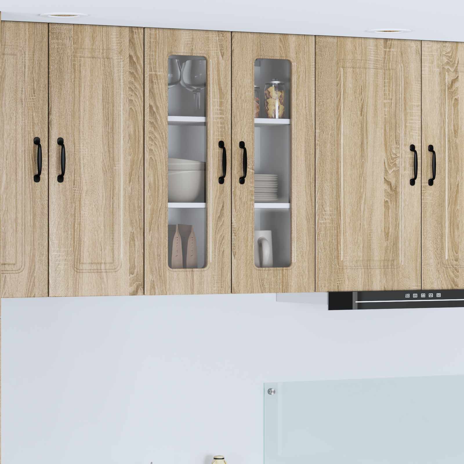 vidaXL Front do zmywarki Kalmar Dąb Sonoma 60 x 31 x 80 cm