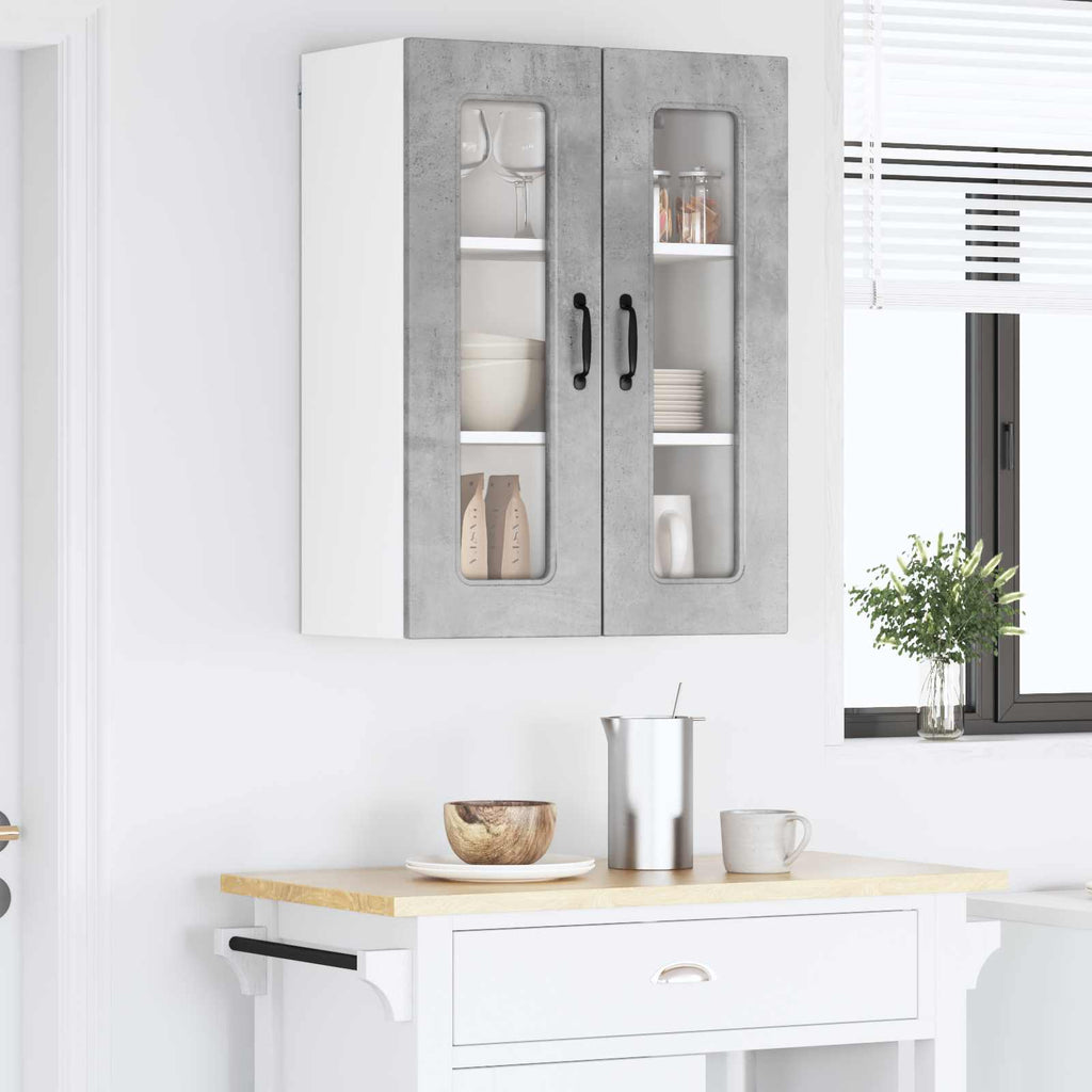 vidaXL Front do zmywarki Kalmar Betonowy szary 60 x 31 x 80 cm