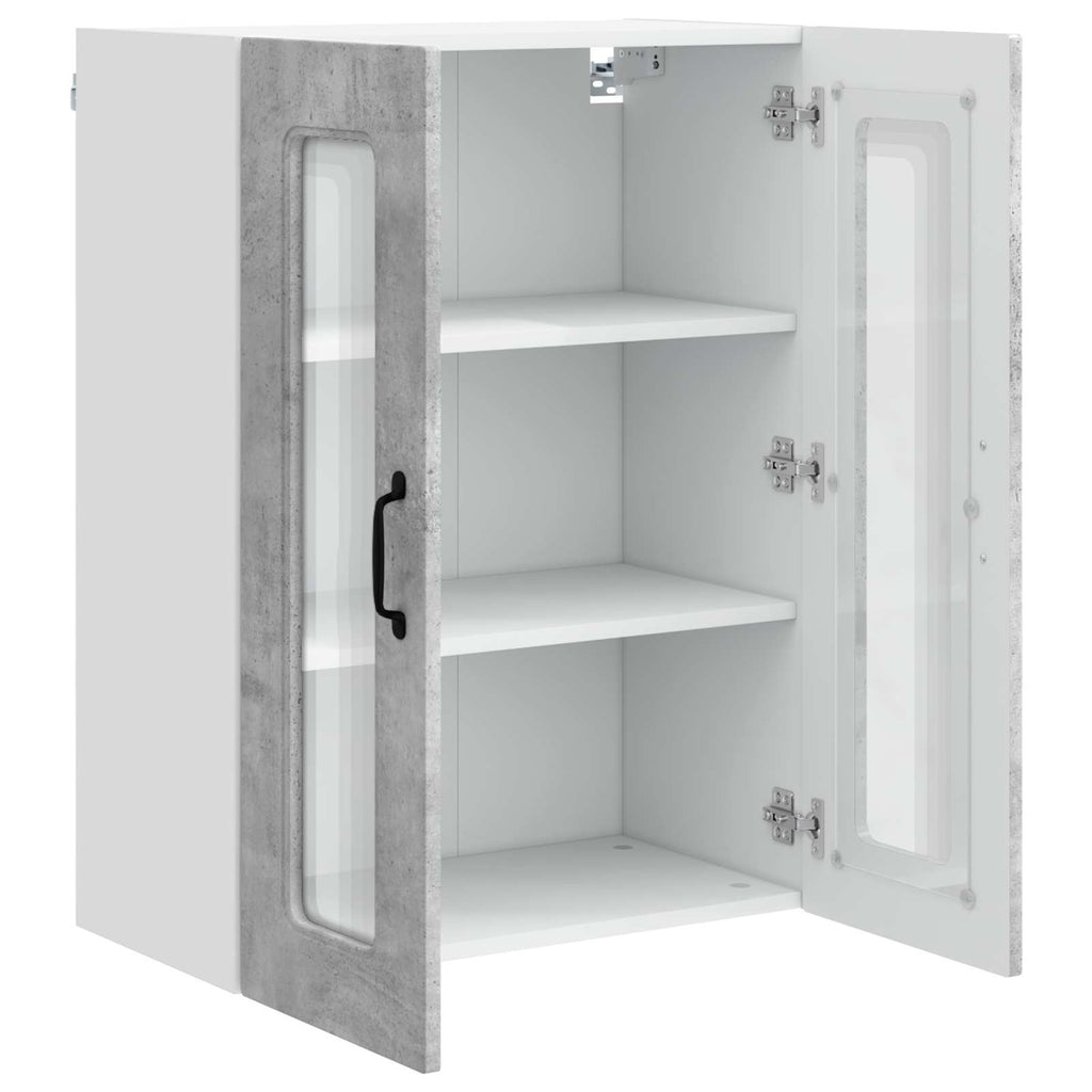 vidaXL Front do zmywarki Kalmar Betonowy szary 60 x 31 x 80 cm