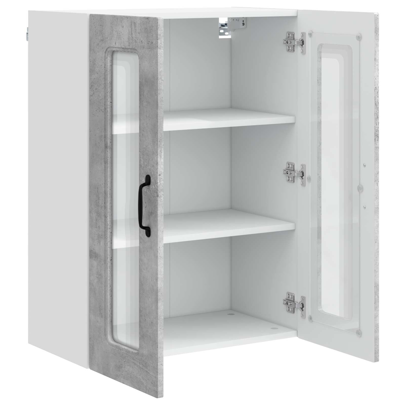 vidaXL Front do zmywarki Kalmar Betonowy szary 60 x 31 x 80 cm