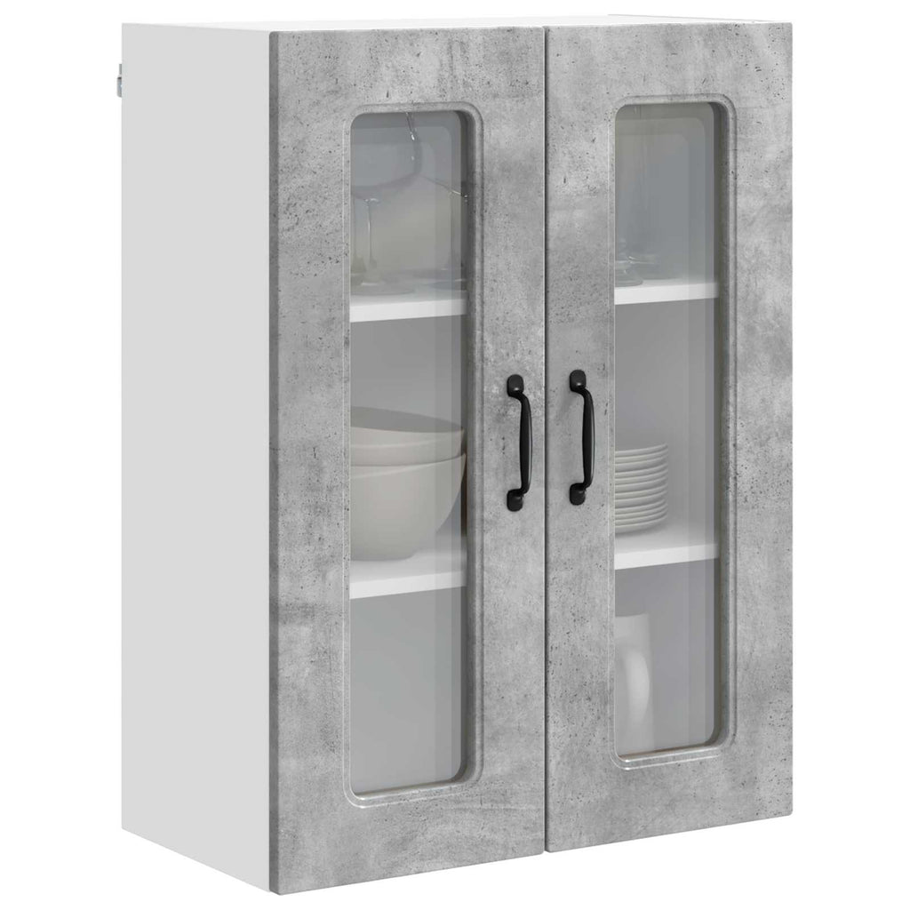 vidaXL Front do zmywarki Kalmar Betonowy szary 60 x 31 x 80 cm