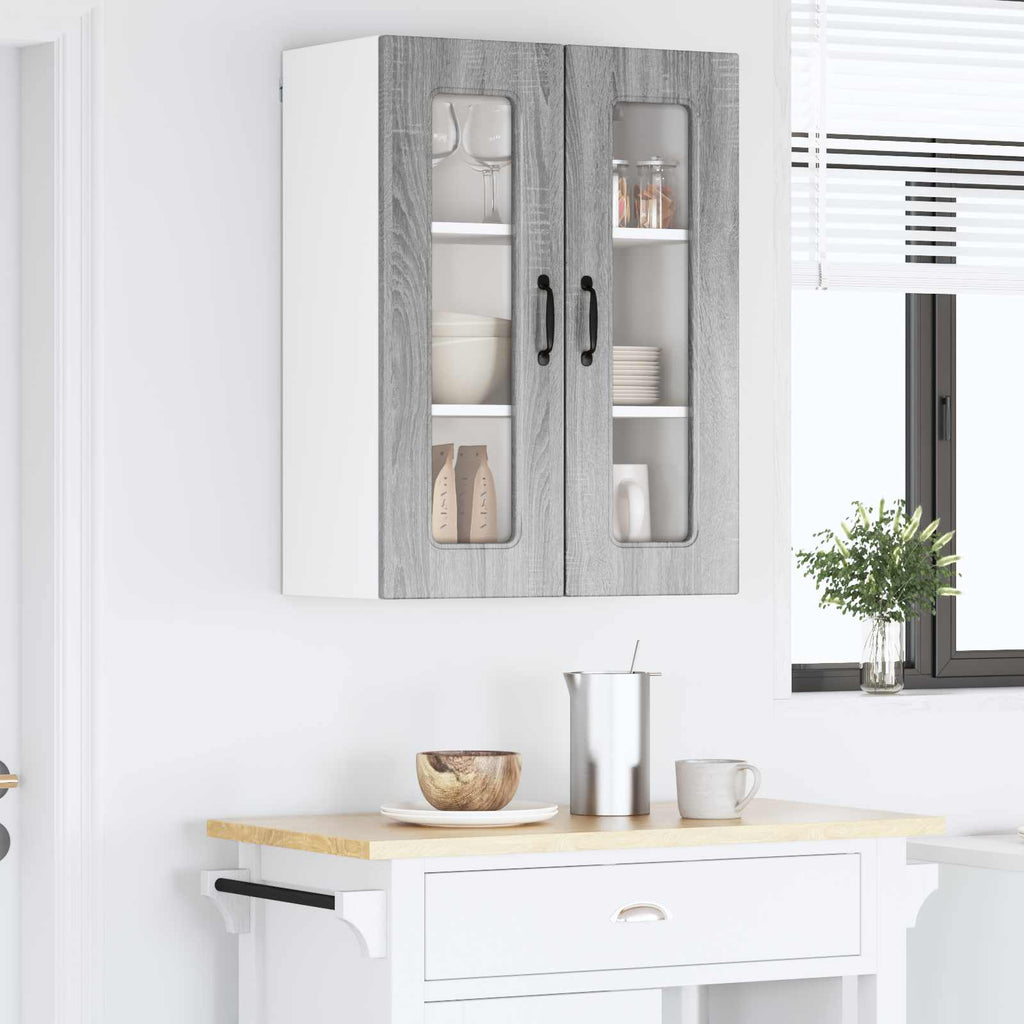 vidaXL Front do zmywarki Kalmar Szary Sonoma 60 x 31 x 80 cm