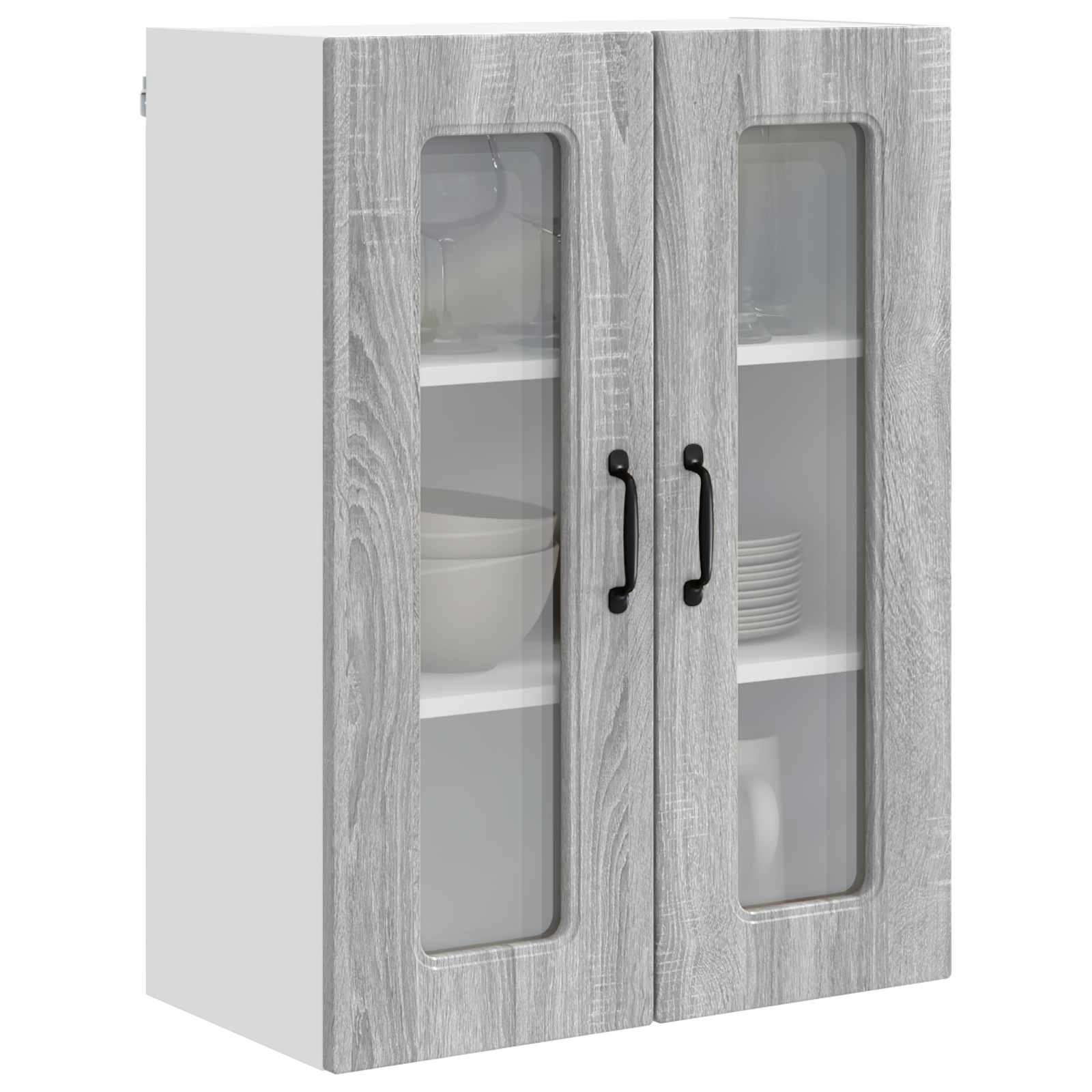 vidaXL Front do zmywarki Kalmar Szary Sonoma 60 x 31 x 80 cm