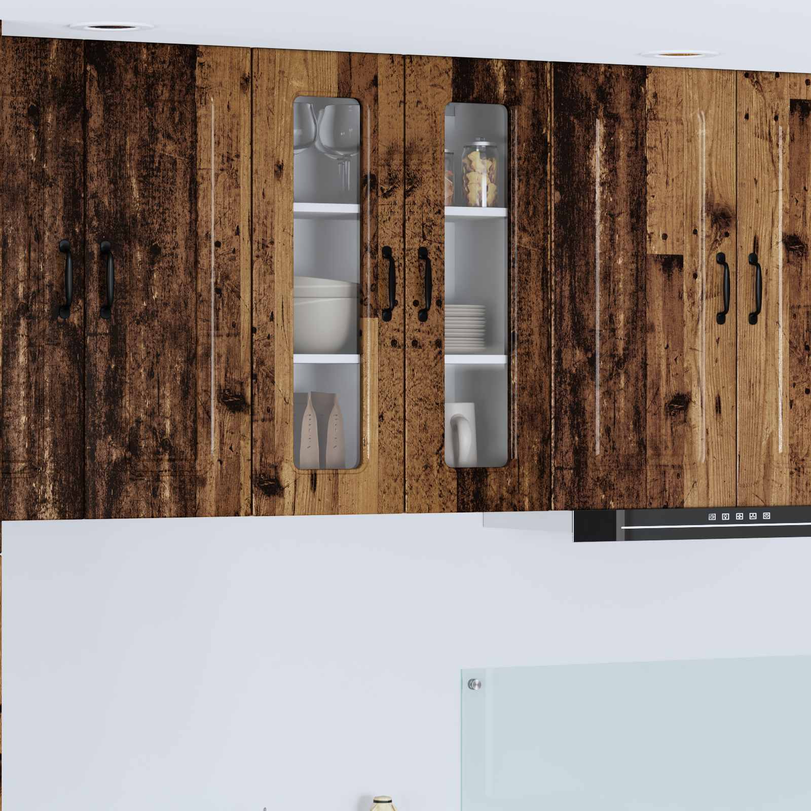 vidaXL Front do zmywarki Kalmar Stare drewno 60 x 31 x 80 cm