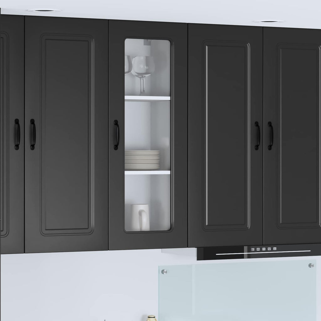 vidaXL Front do zmywarki Kalmar Czarny 40 x 31 x 100 cm