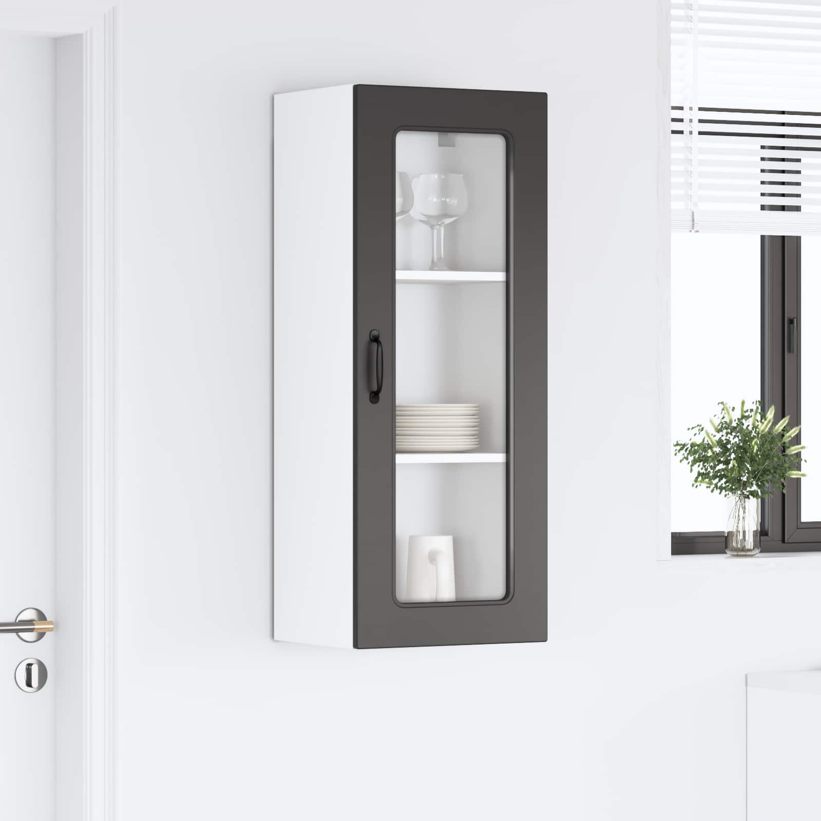 vidaXL Front do zmywarki Kalmar Czarny 40 x 31 x 100 cm