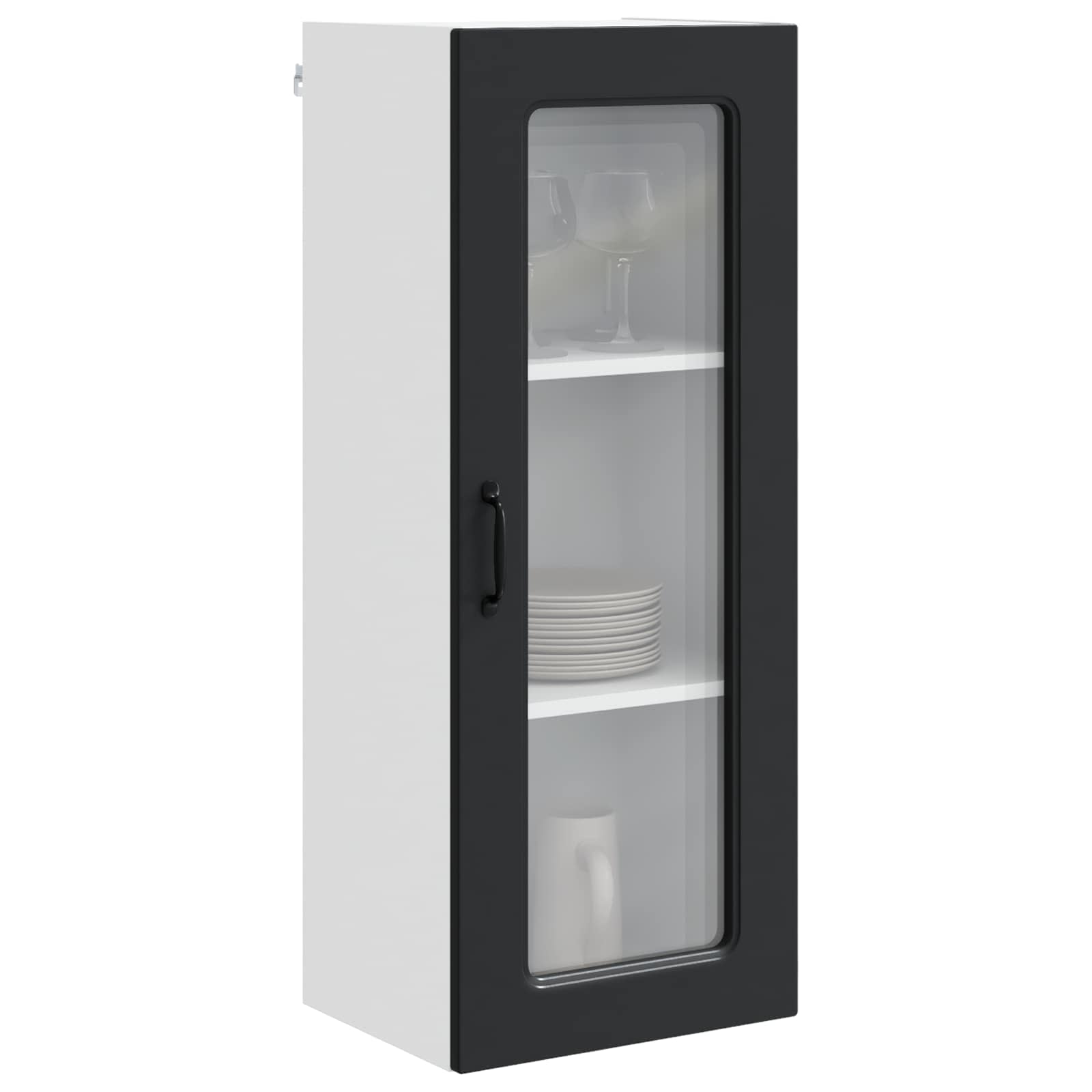 vidaXL Front do zmywarki Kalmar Czarny 40 x 31 x 100 cm