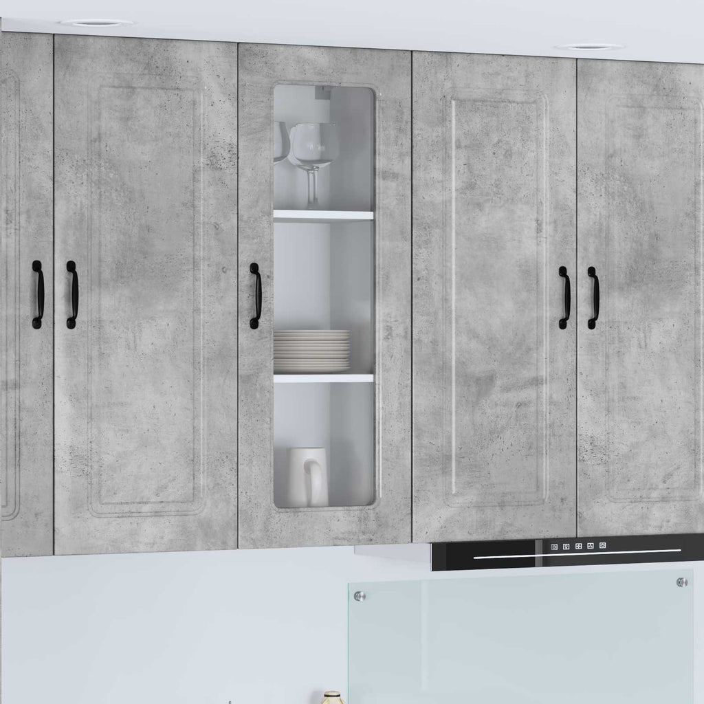 vidaXL Front do zmywarki Kalmar Betonowy szary 40 x 31 x 100 cm