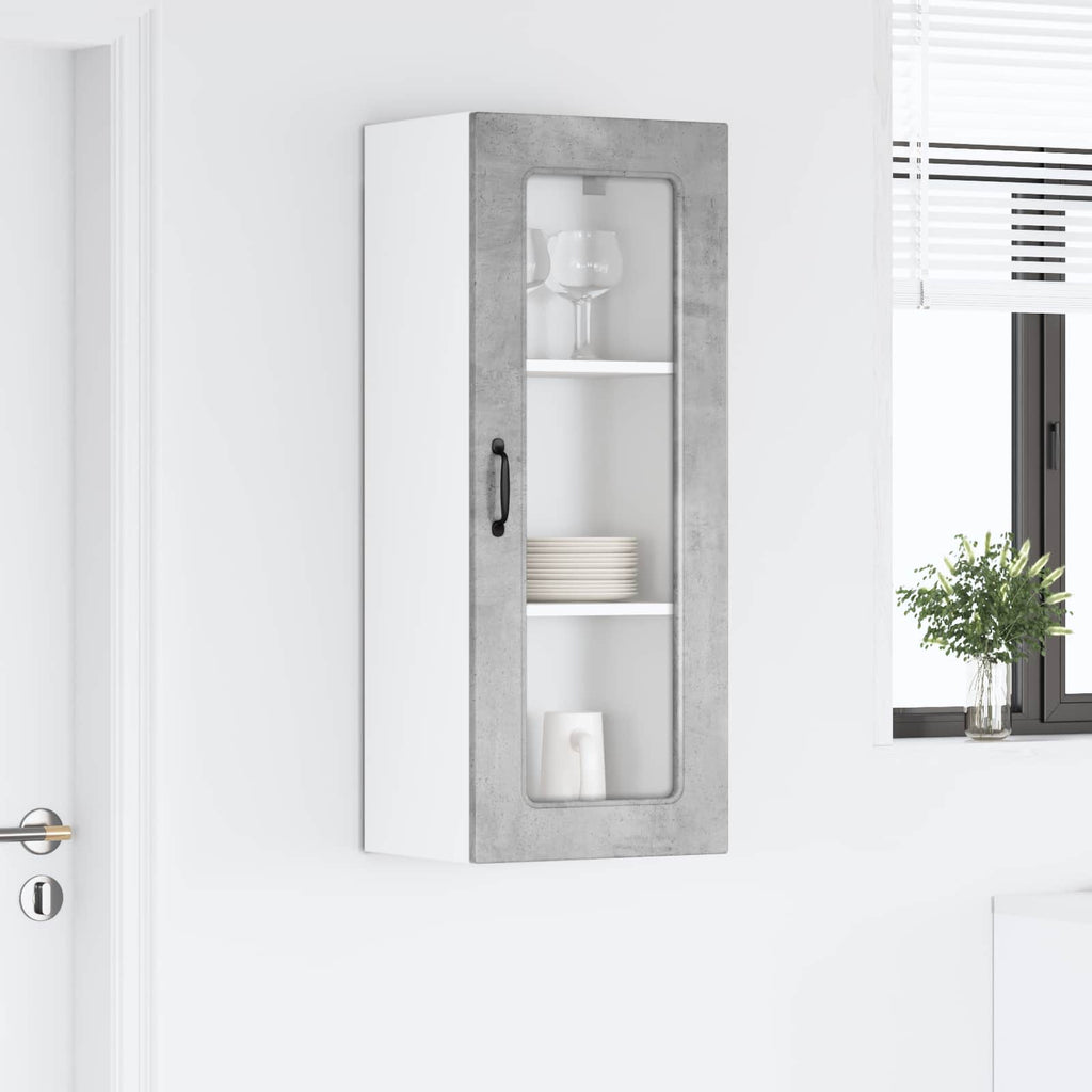 vidaXL Front do zmywarki Kalmar Betonowy szary 40 x 31 x 100 cm