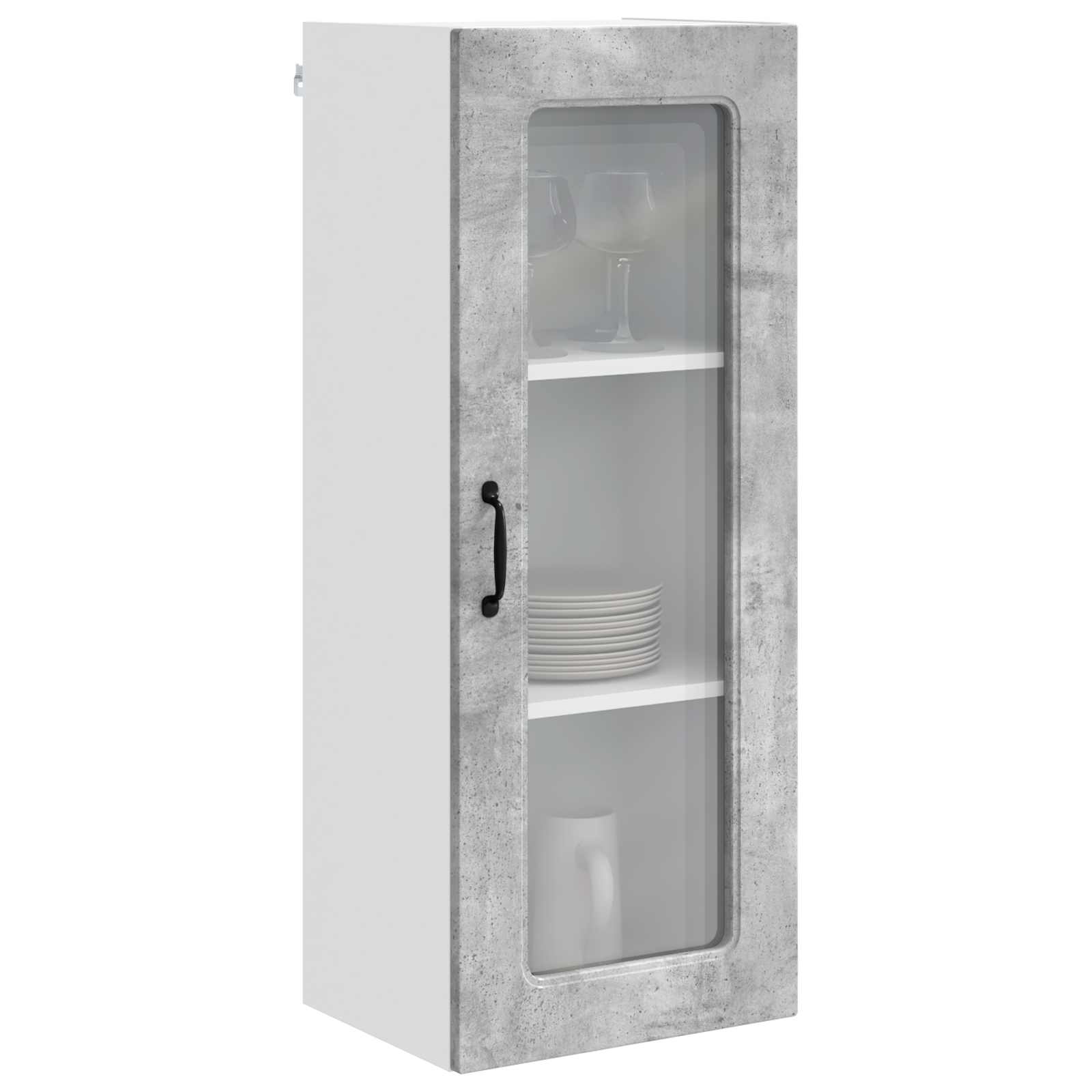 vidaXL Front do zmywarki Kalmar Betonowy szary 40 x 31 x 100 cm