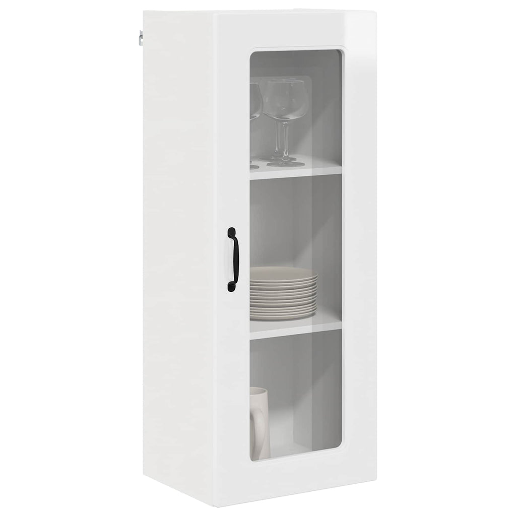 vidaXL Front do zmywarki Kalmar Wysoki połysk biały 40 x 31 x 100 cm