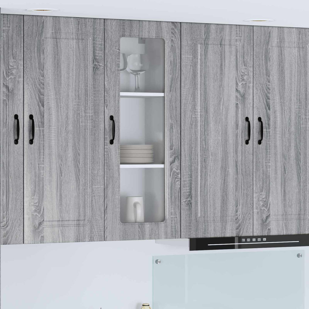 vidaXL Front do zmywarki Kalmar Szary Sonoma 40 x 31 x 100 cm