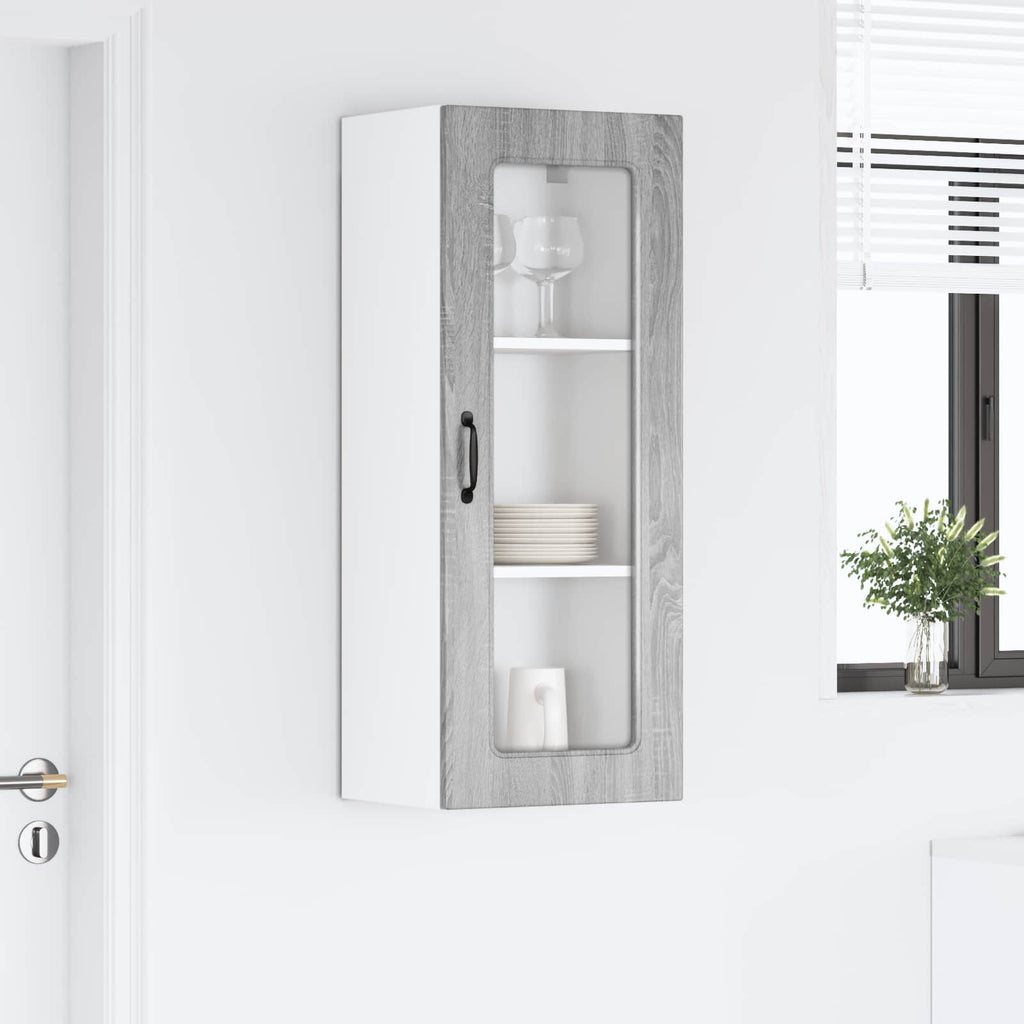 vidaXL Front do zmywarki Kalmar Szary Sonoma 40 x 31 x 100 cm