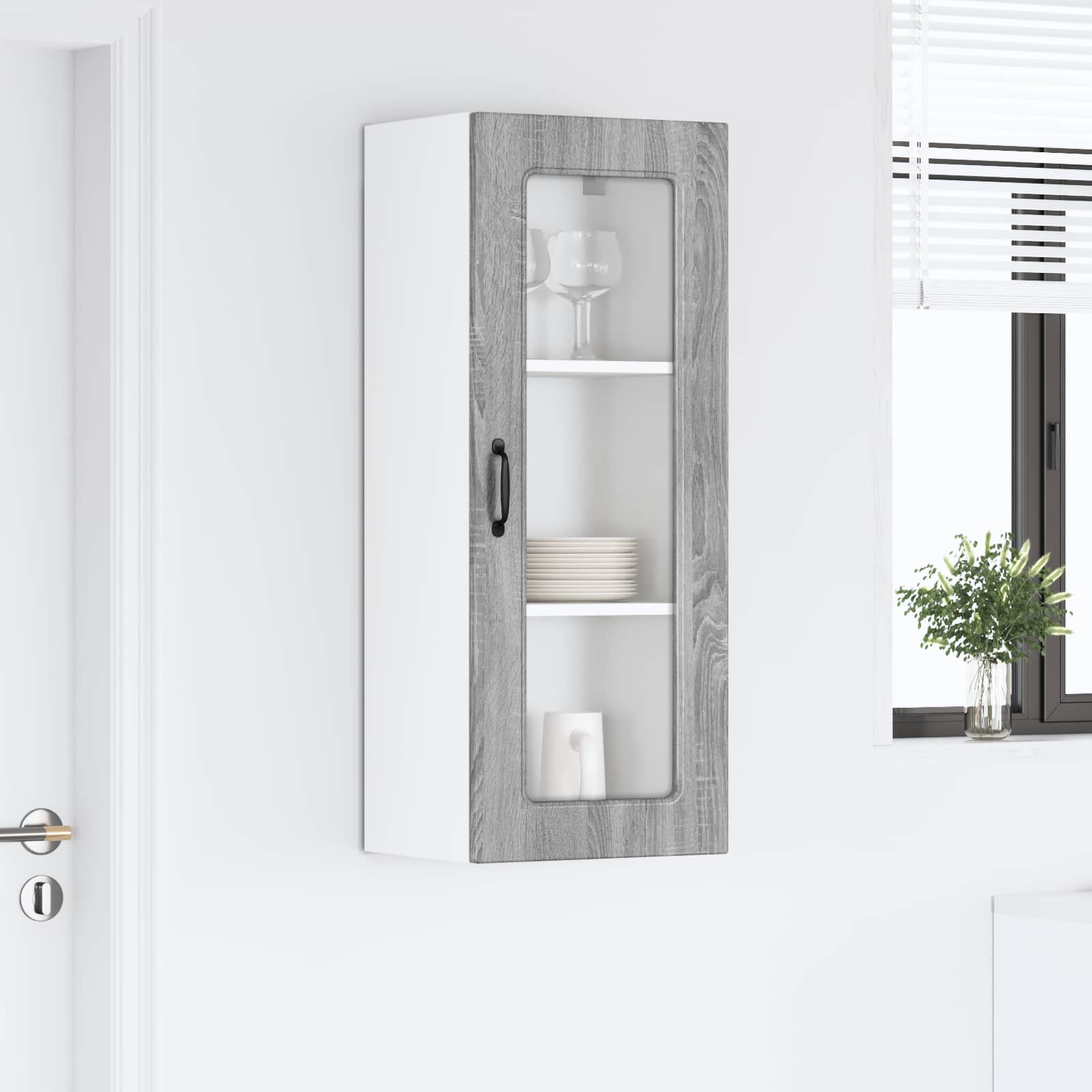 vidaXL Front do zmywarki Kalmar Szary Sonoma 40 x 31 x 100 cm