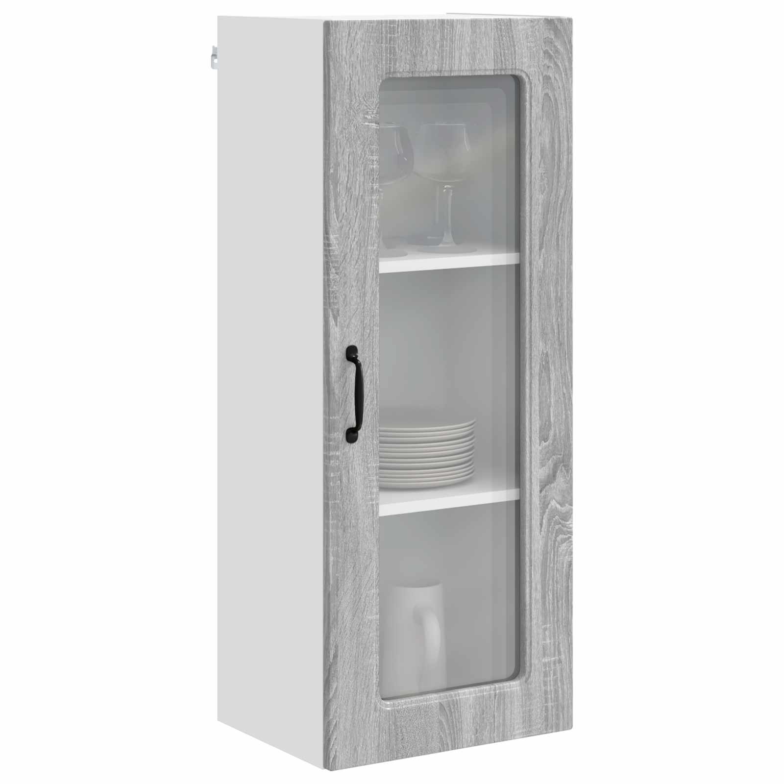 vidaXL Front do zmywarki Kalmar Szary Sonoma 40 x 31 x 100 cm